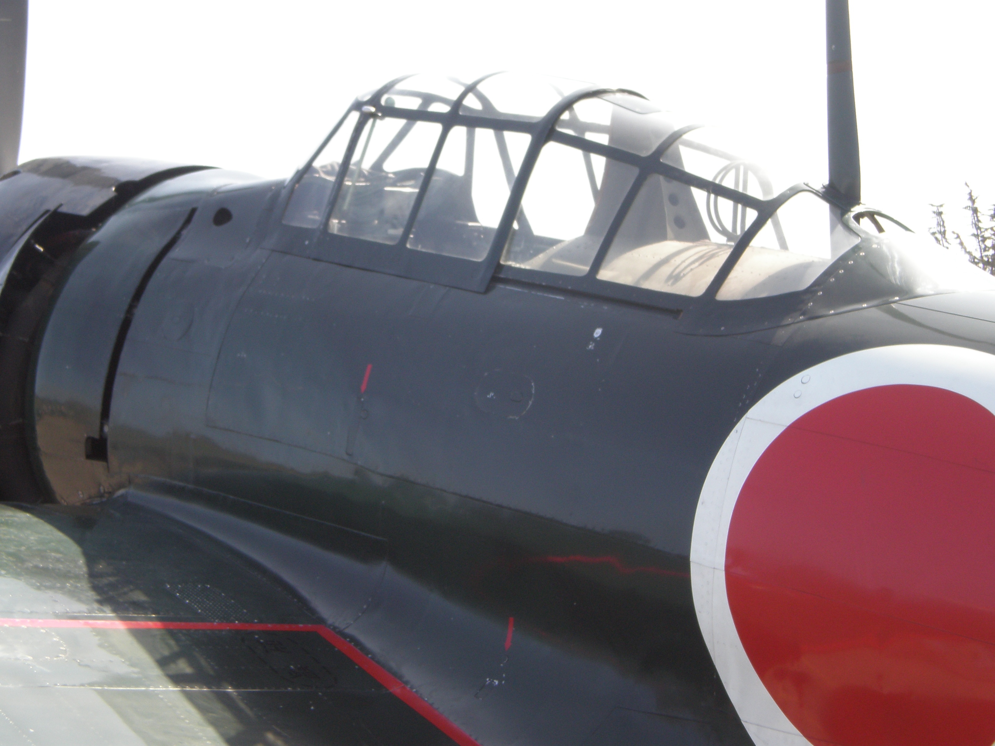 Mitsubishi A6M Zero X-133 cockpit
