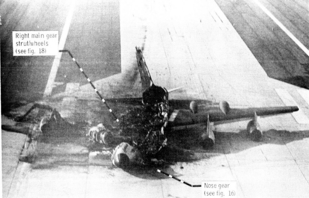 Resti del Convair CV-990-30A-5 Coronado N712NA della NASA