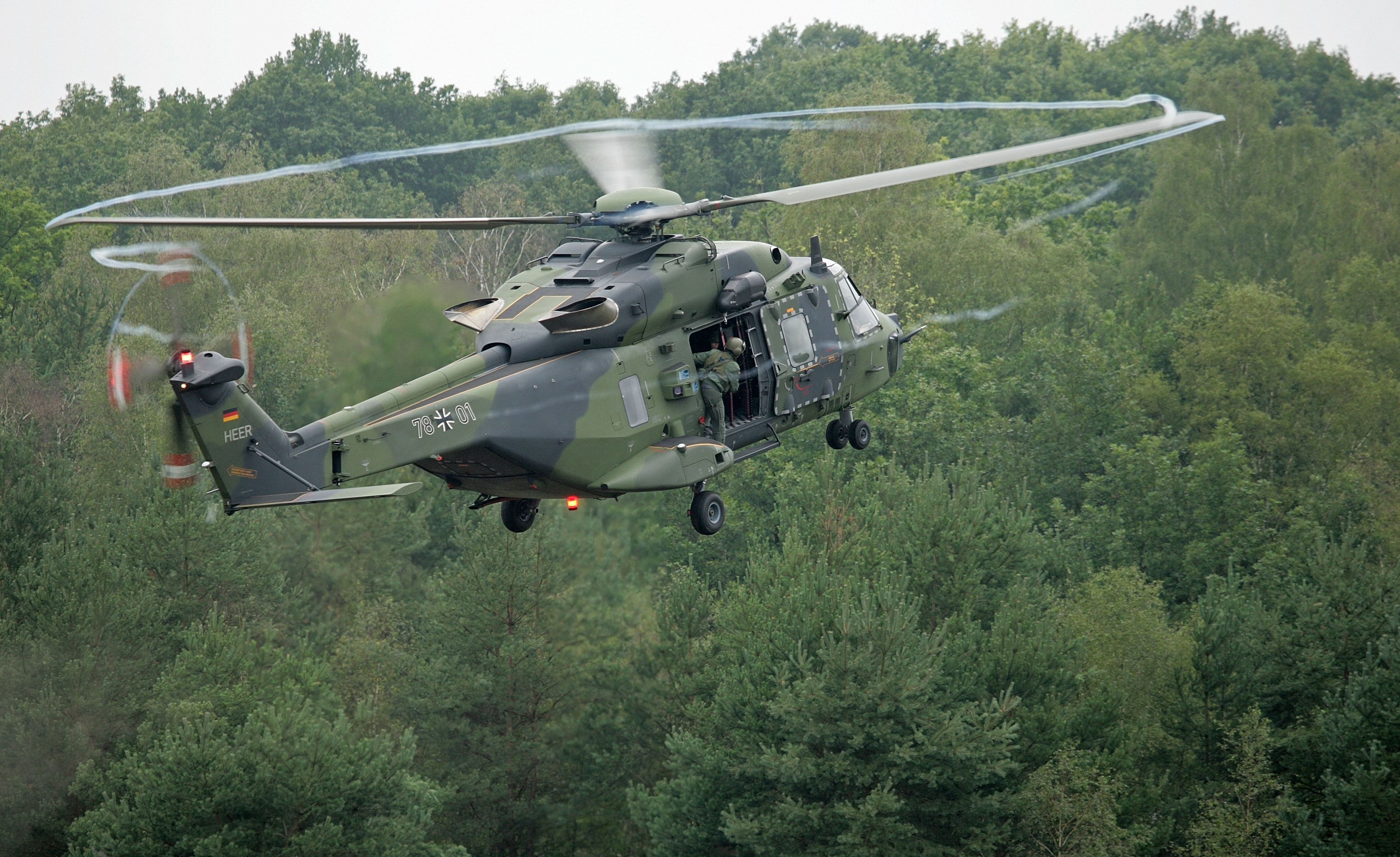 NH90 del Ejército de Tierra alemán, campo de instrucción de Munster, 2010