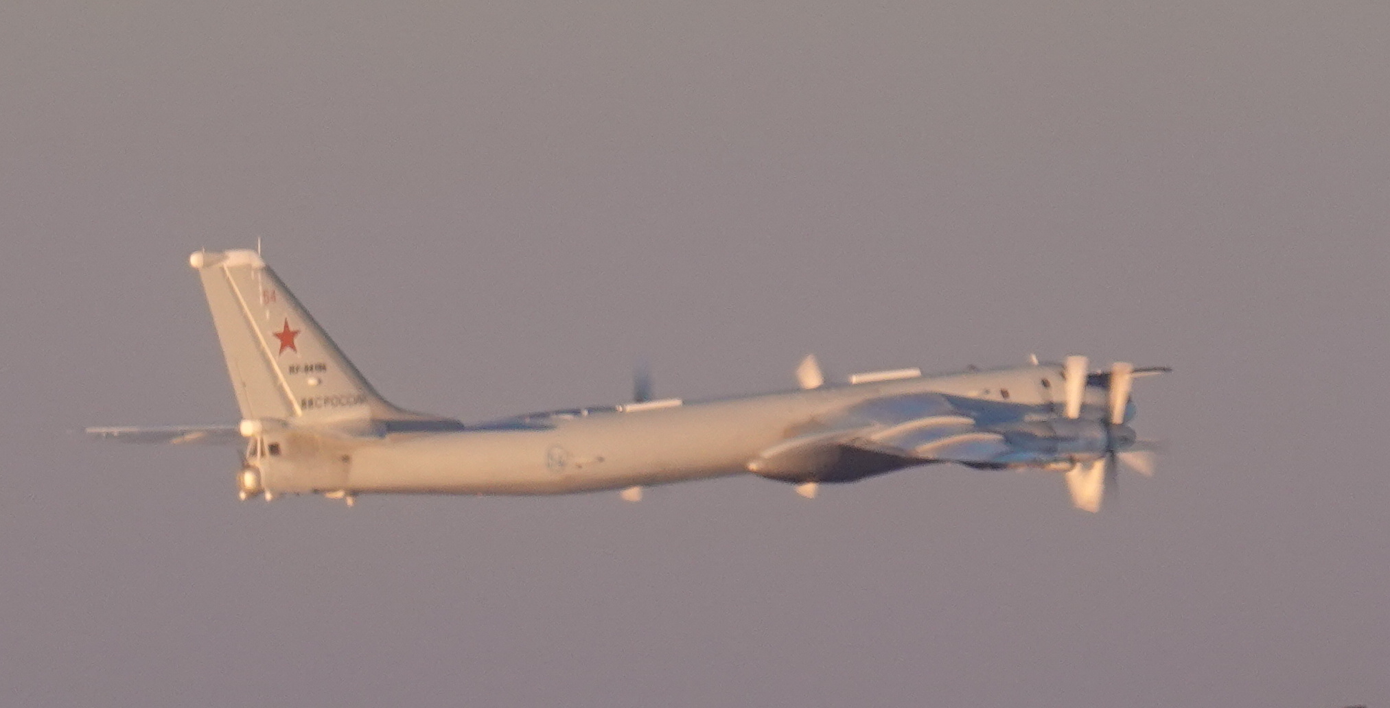 NORAD detected, tracked and intercepted a Tu-95 Bear bomber over Bering Sea - 250925 F-D0506 1004