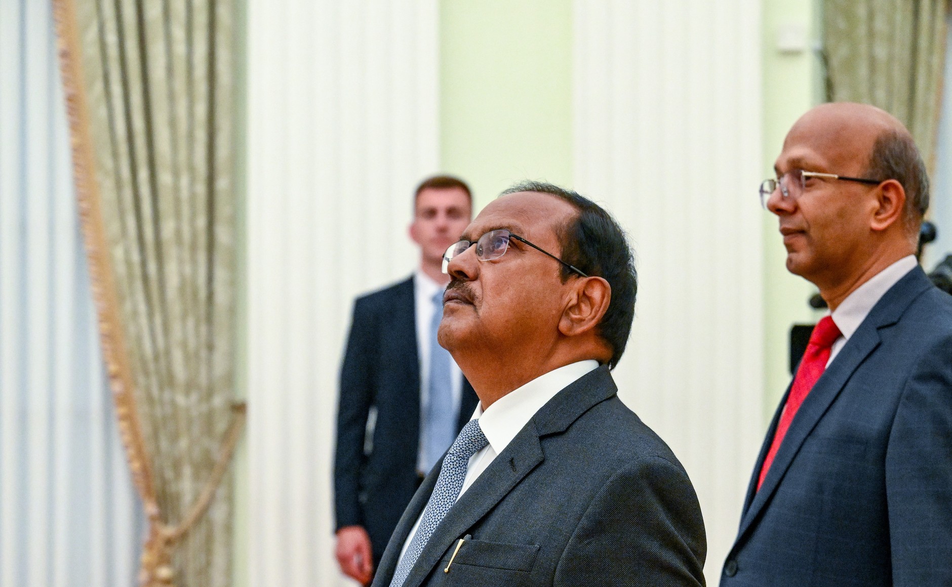 NSA Ajit Doval and Ambassador Vinay Kumar in the Kremlin
