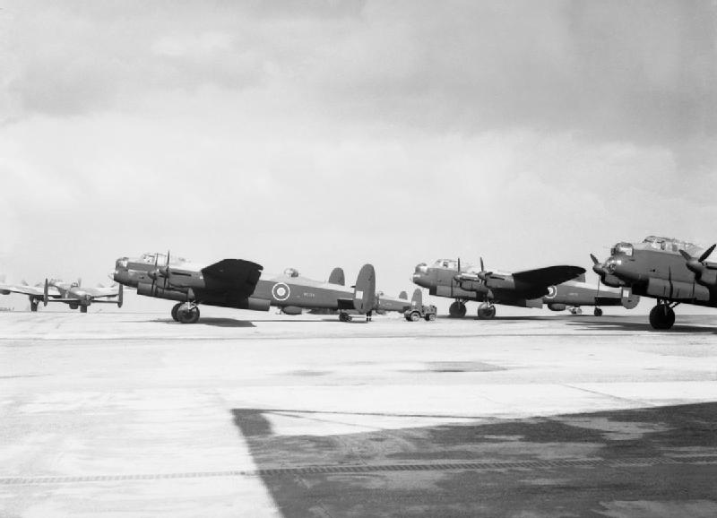 Newly completed Lancaster B IIIs Woodford