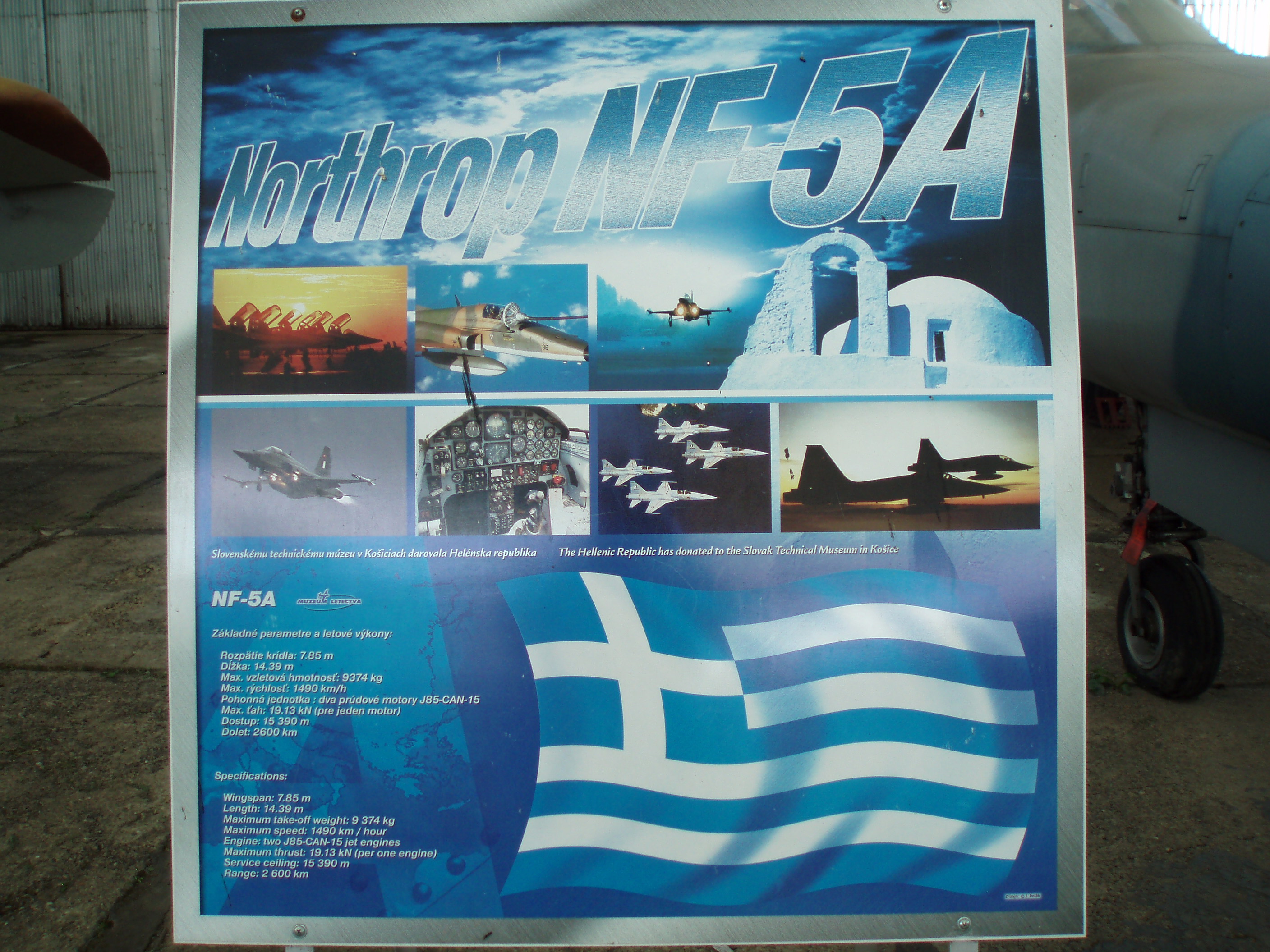 Northrop NF-5A Freedom Fighter, Museo dell'Aviazione, Košice (2)