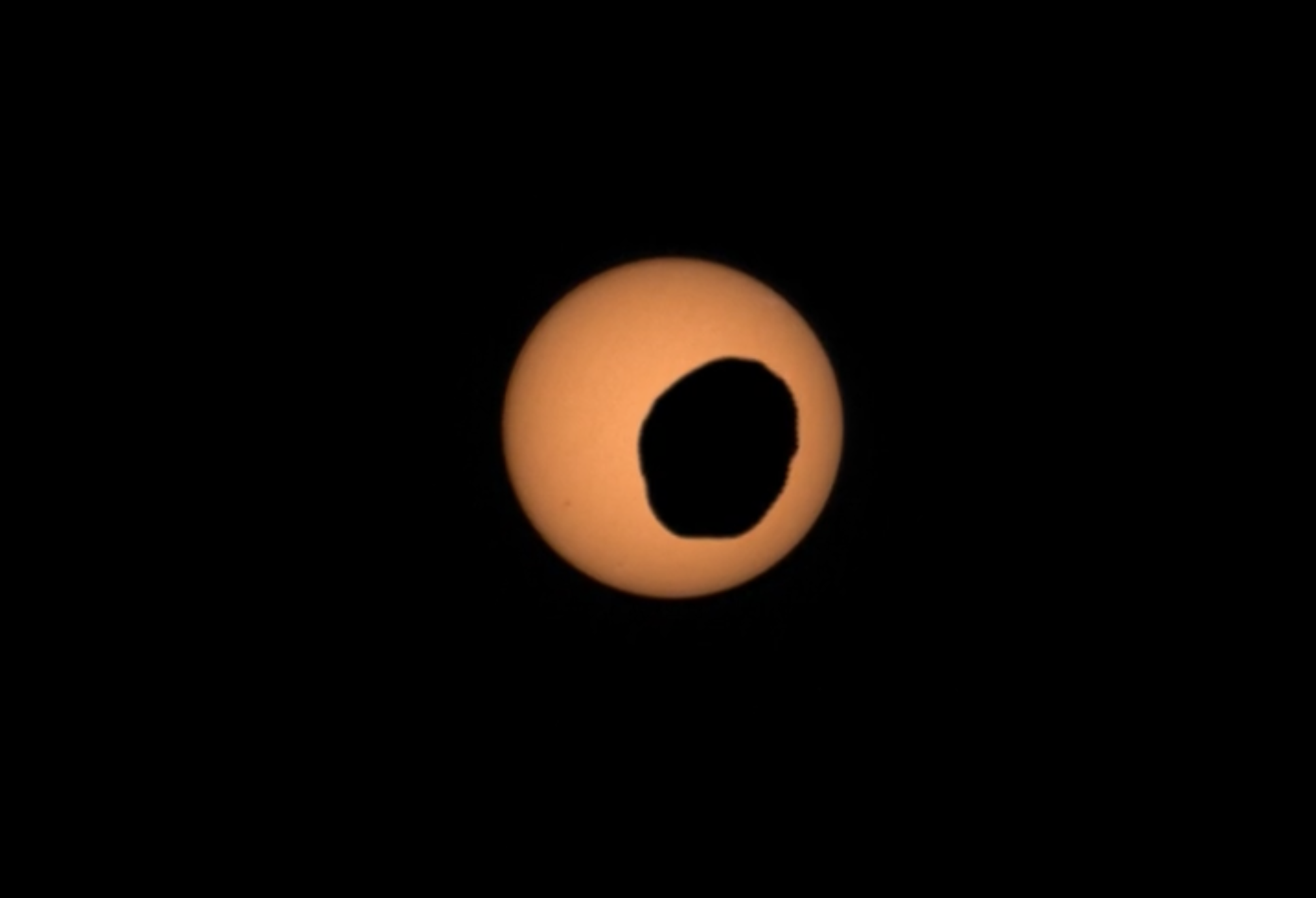 Perseverance Captures Another Phobos Transit (PIA26811)