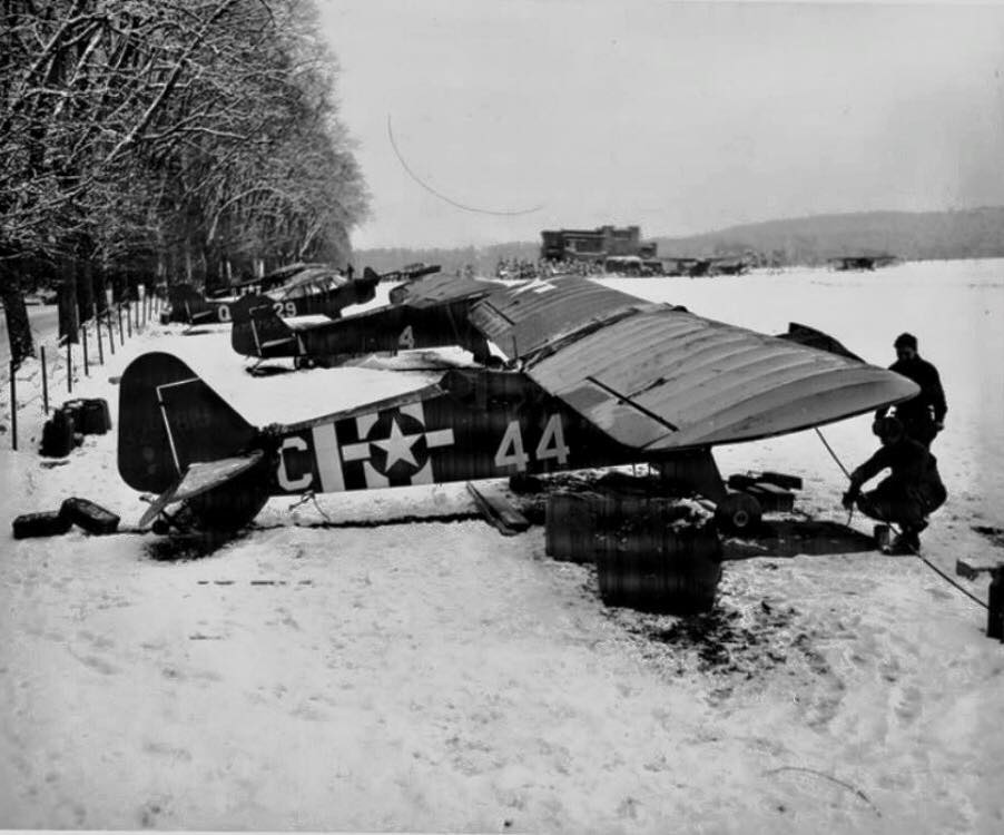 Piper L-4 Grasshopper, 30th Infantry Division, Bélgica, 1944