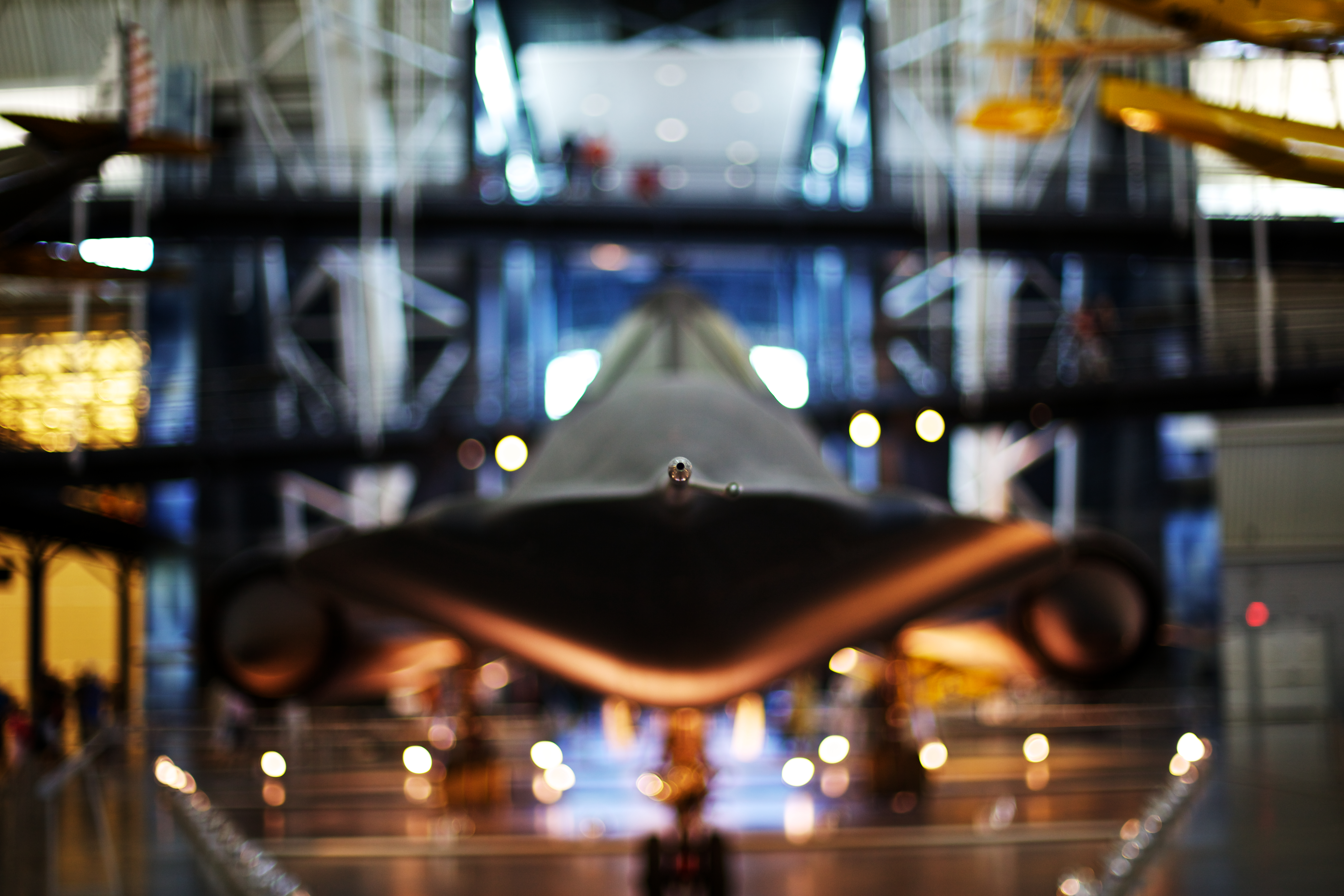 Pitot tube on the nose of an SR-71 Blackbird