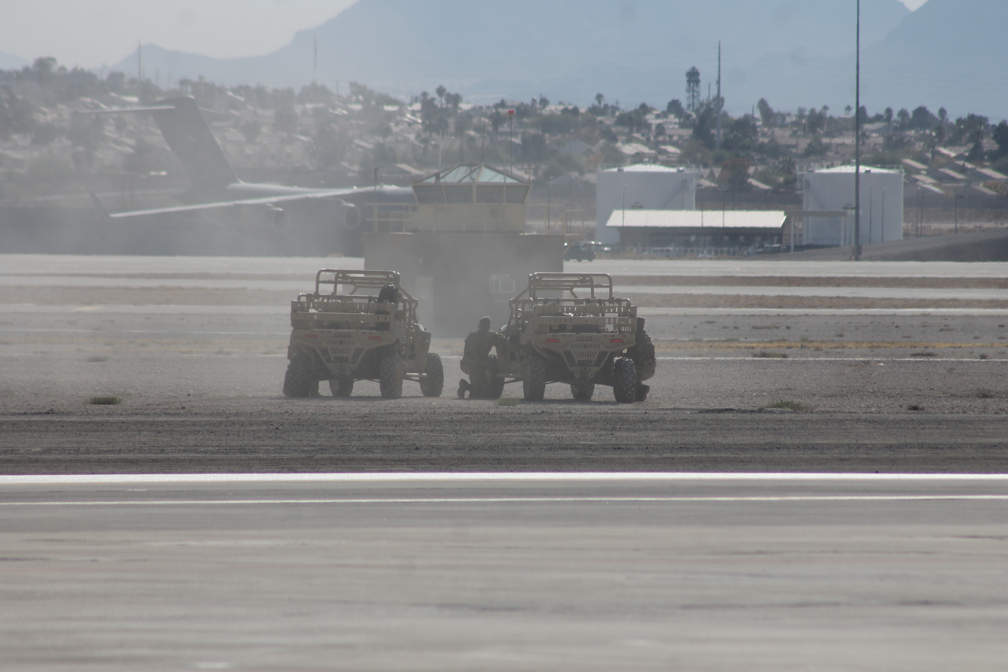 Polaris MRZR e infantaria - Aviation Nation 2019
