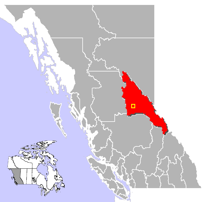 Prince George, British Columbia Location