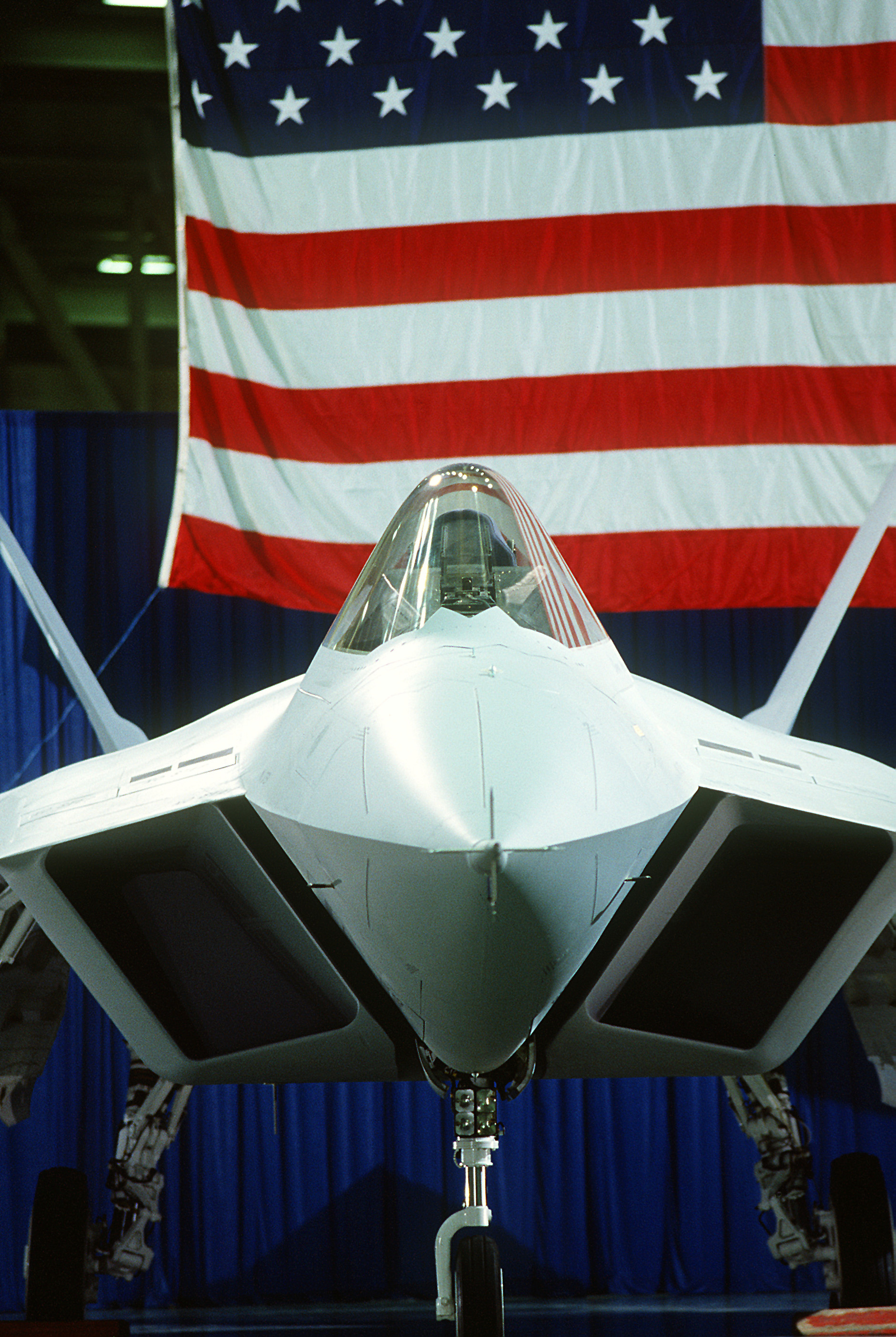 Prototipo YF-22 Advanced Tactical Fighter, primo piano