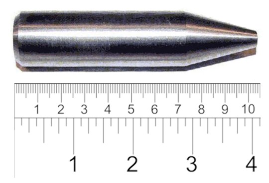 30 mm depleted uranium armor-piercing round from the GAU-8