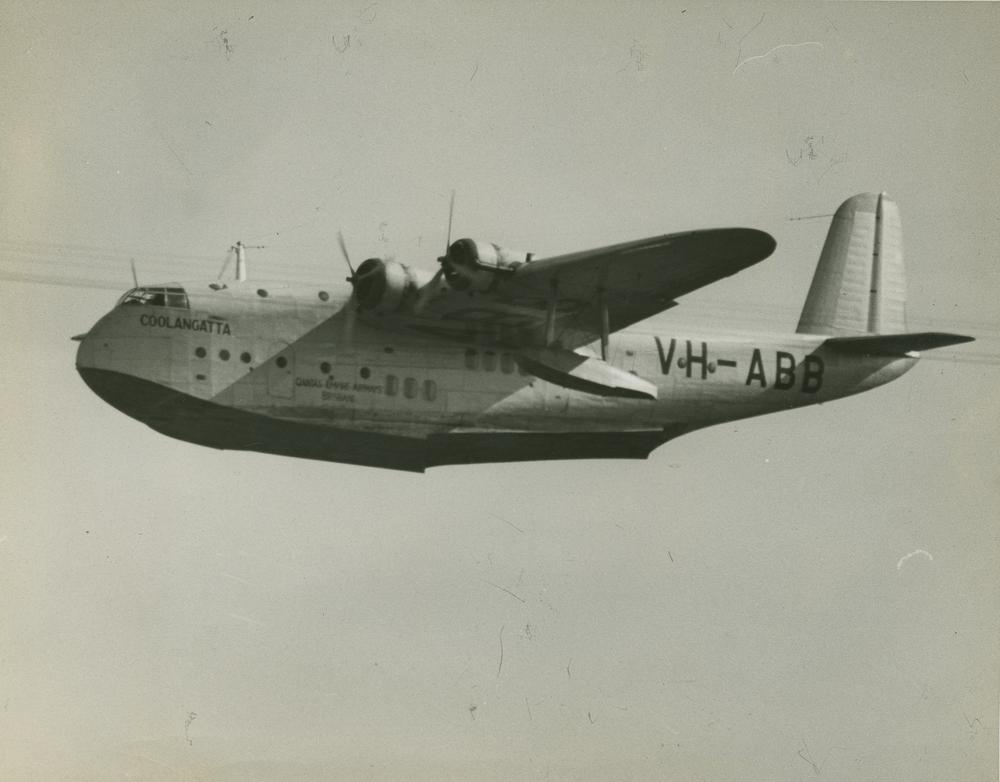 Hidroavión Empire Short C Class de Qantas VH-ABB 'Coolangatta', hacia 1940