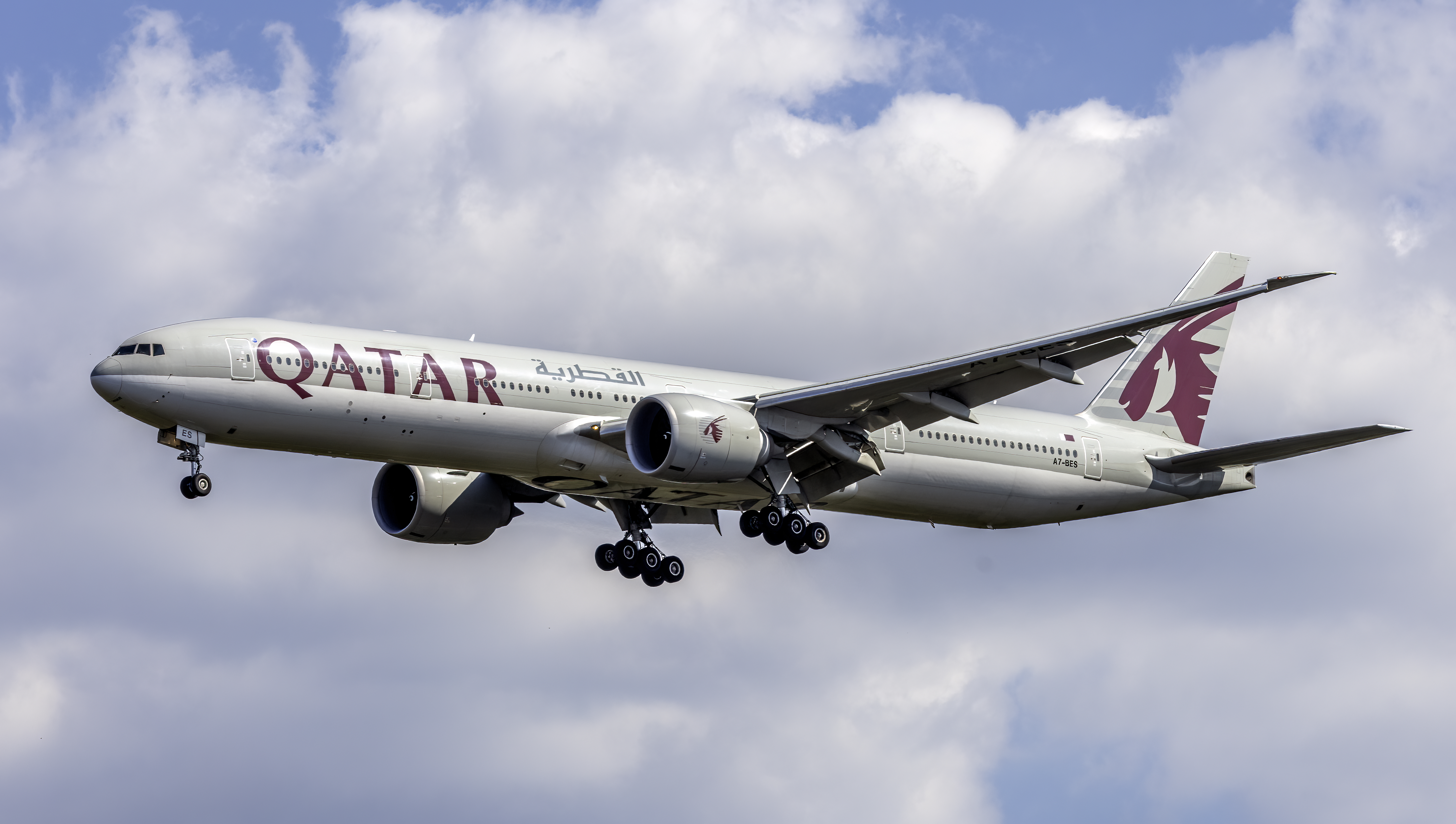 Qatar Boeing 777-300ER A7 BES IAD VA1