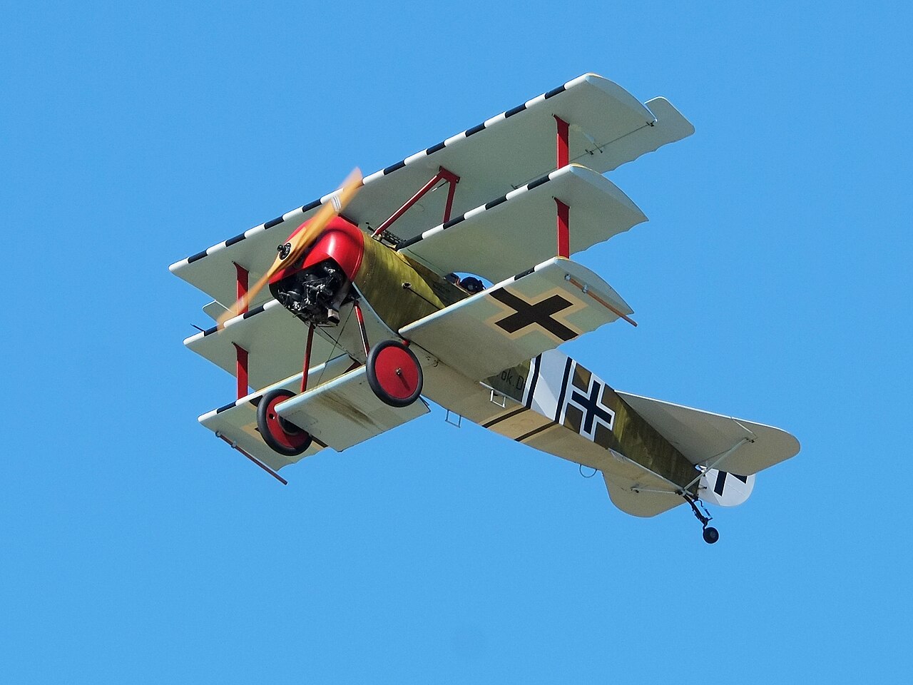 Replica del Fokker Dr I in volo