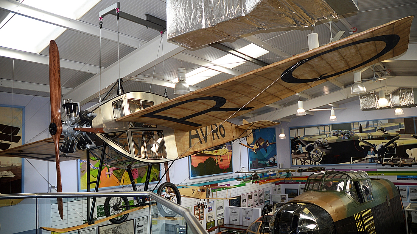 Replica of the Avro Type F at the Avro Heritage Museum, Woodford