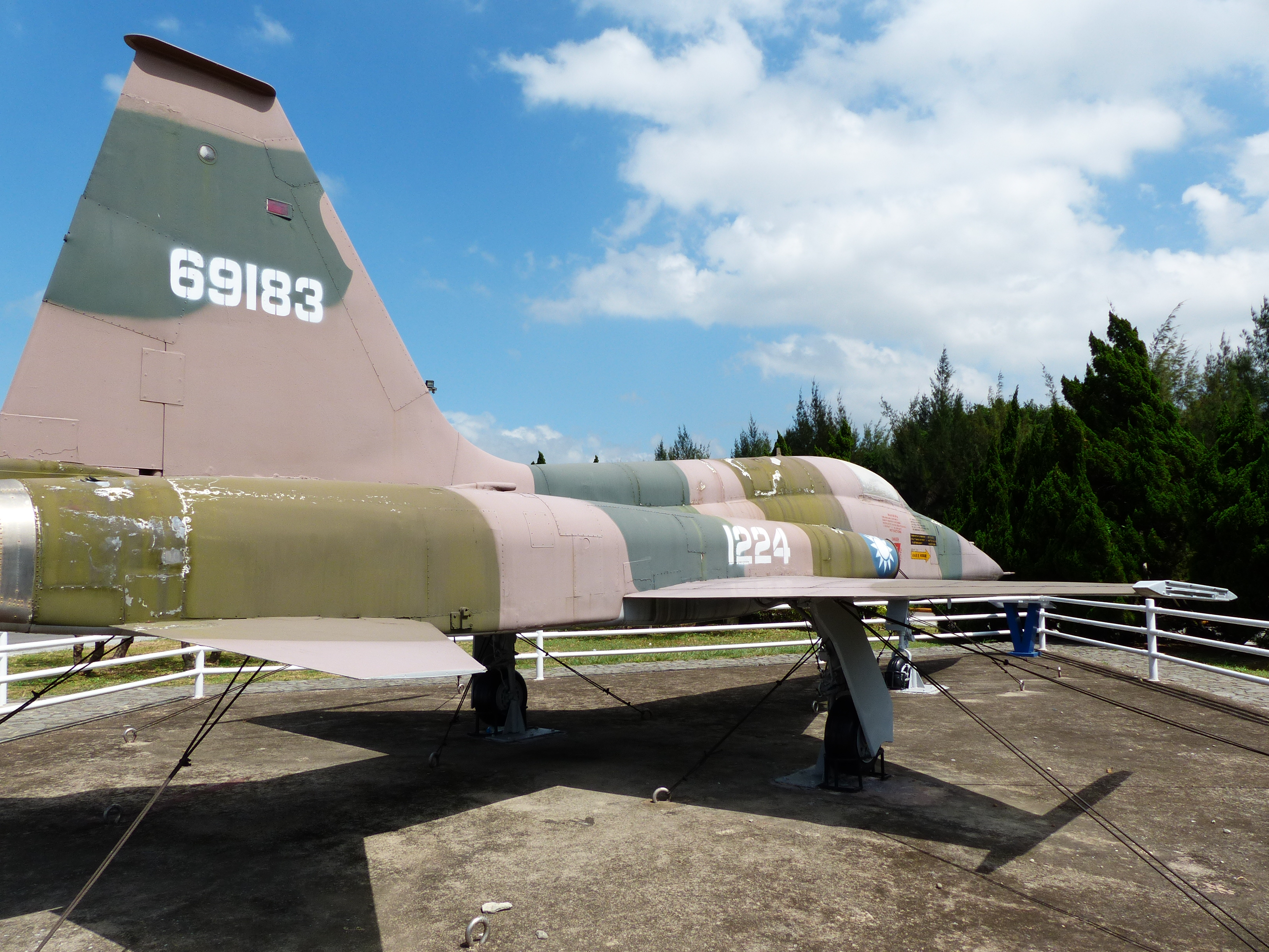 ROCAF F-5A 1124 Display at Aviation Museum Right Rear View