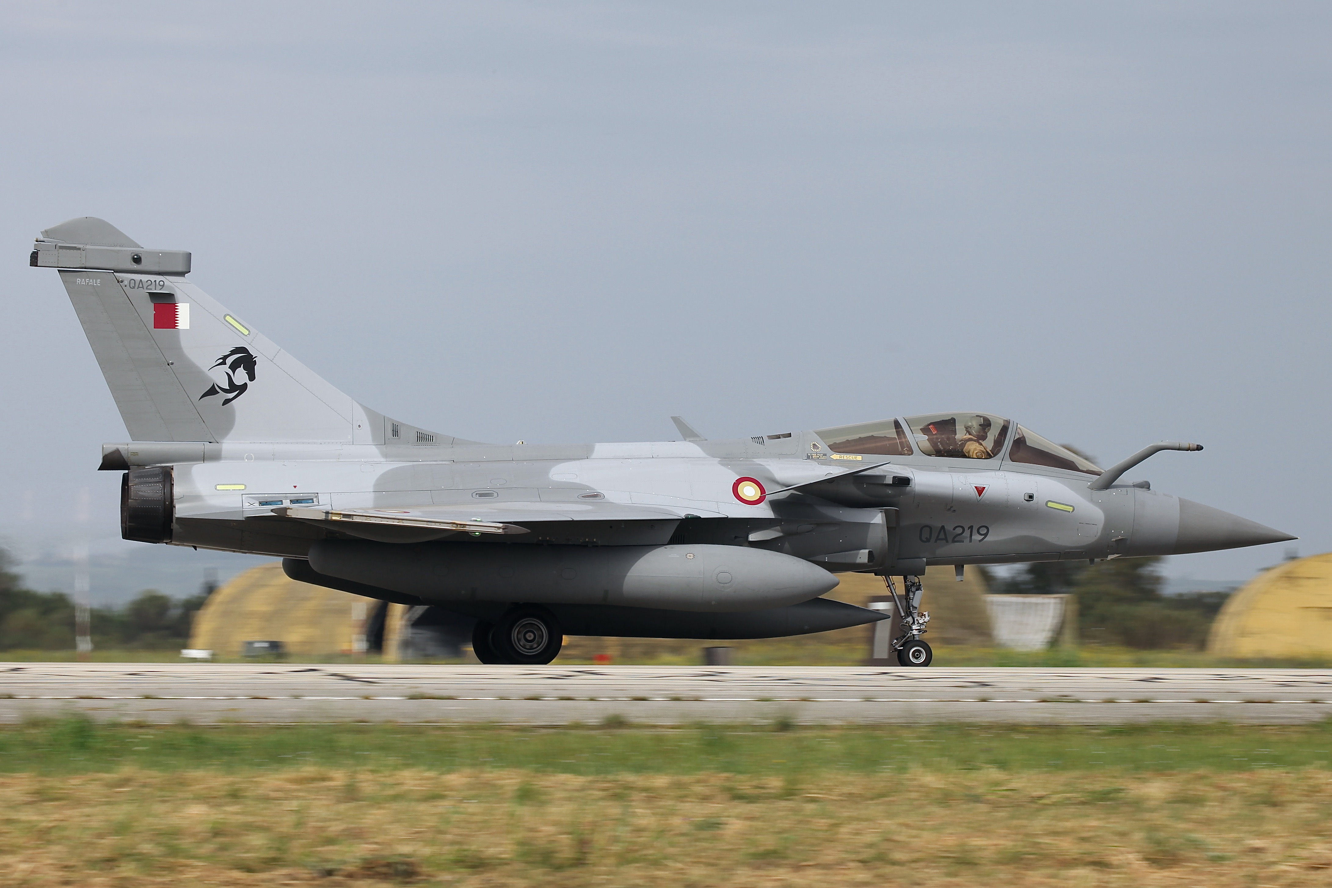 Rafale EQ QA219 della Qatar Emiri Air Force ad Andravida (2024)