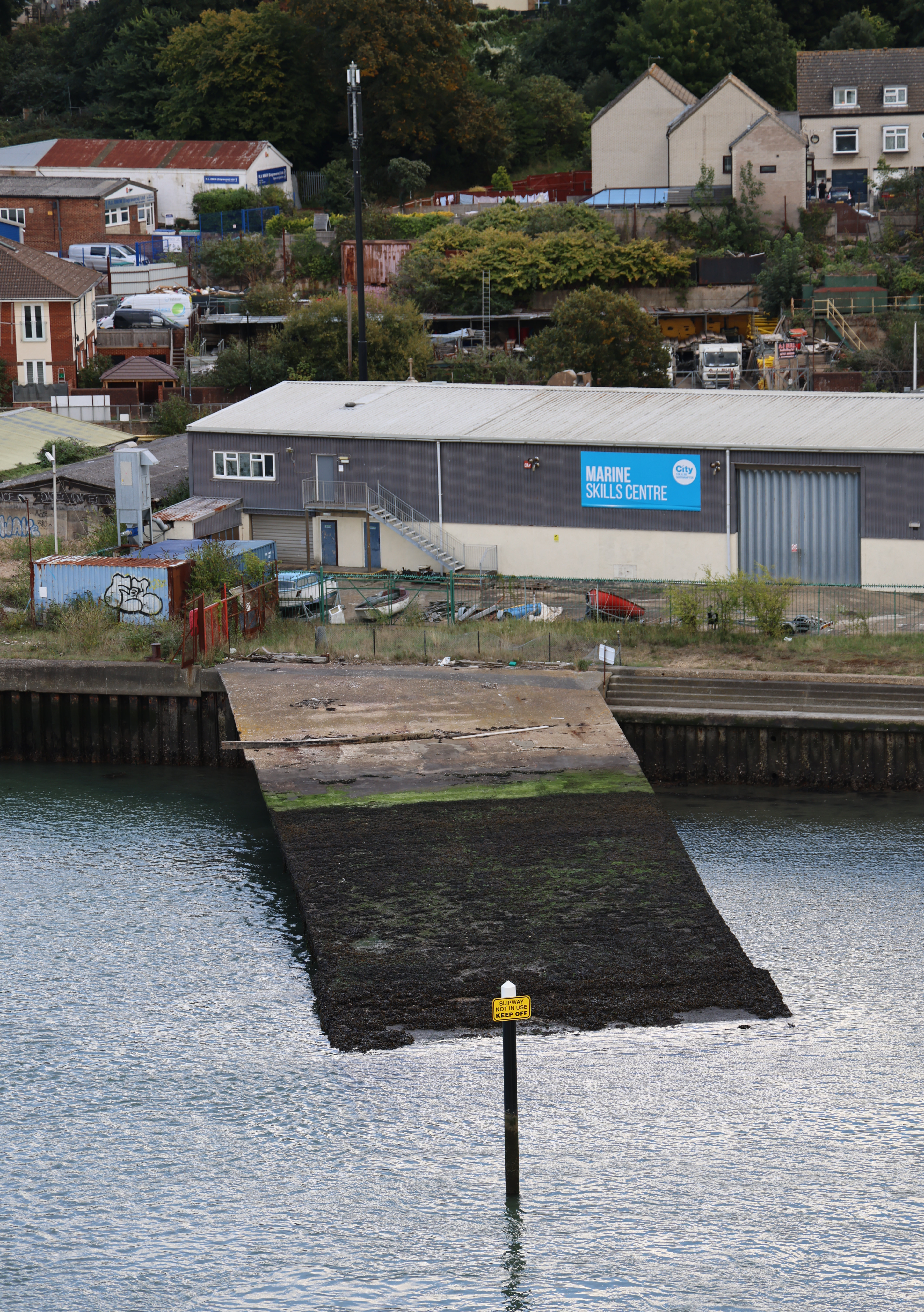 Surviving slipway of the Supermarine works at Southampton