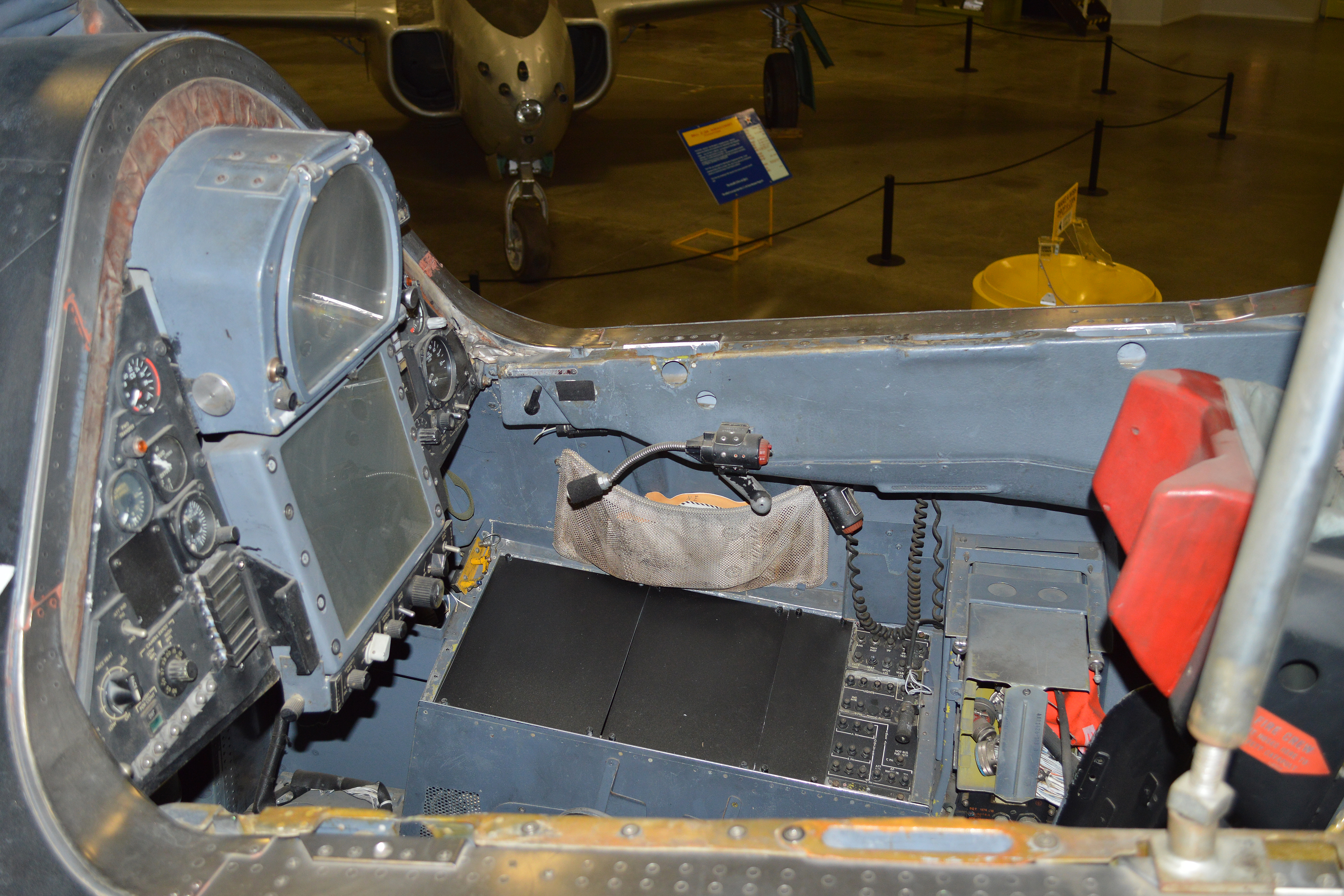 Rear cockpit of SR-71A Blackbird 61-7975