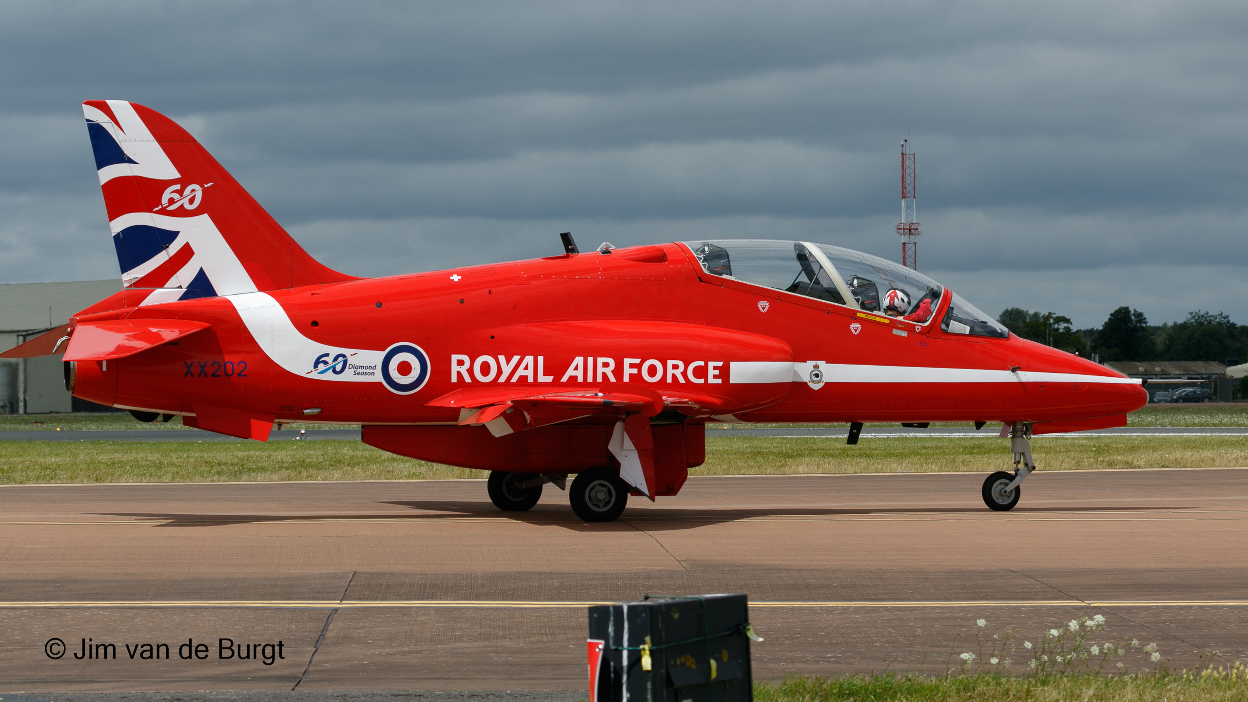 Red Arrows Hawk T1 XX202, RIAT Fairford 2024