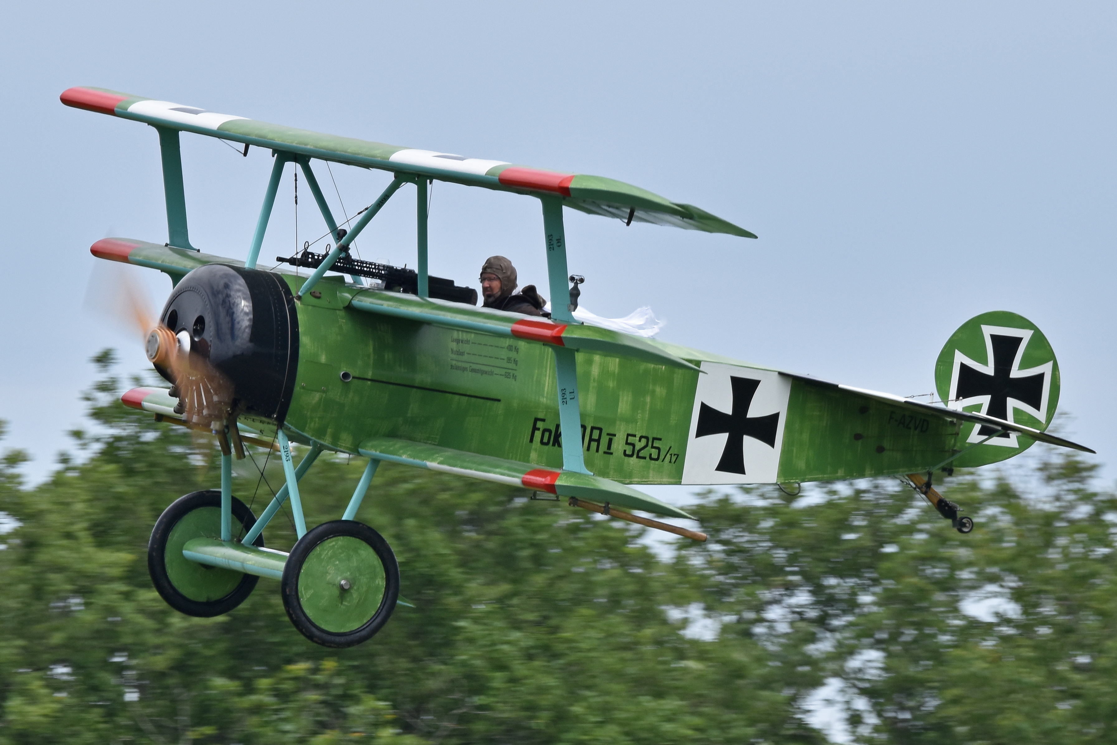 Replica Fokker Dr I '525 17' (F AZVD)