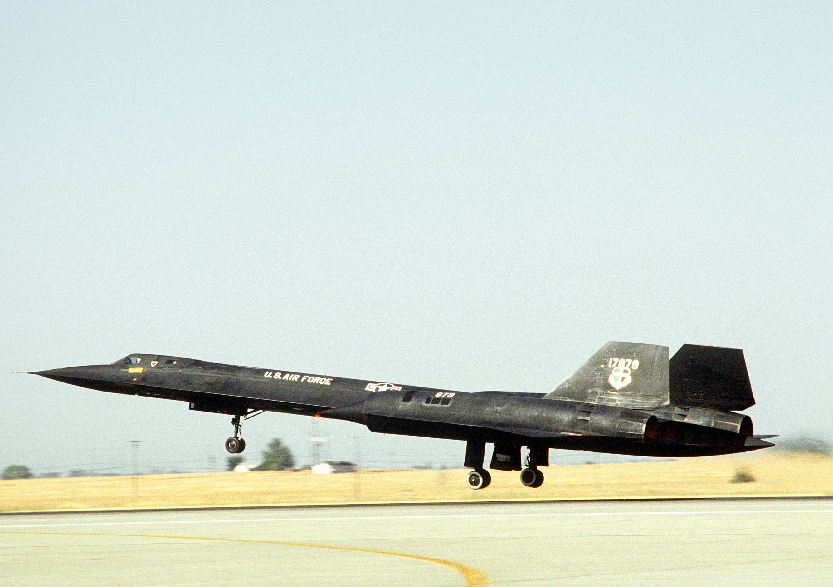 SR-71A in decollo da Beale AFB 1981
