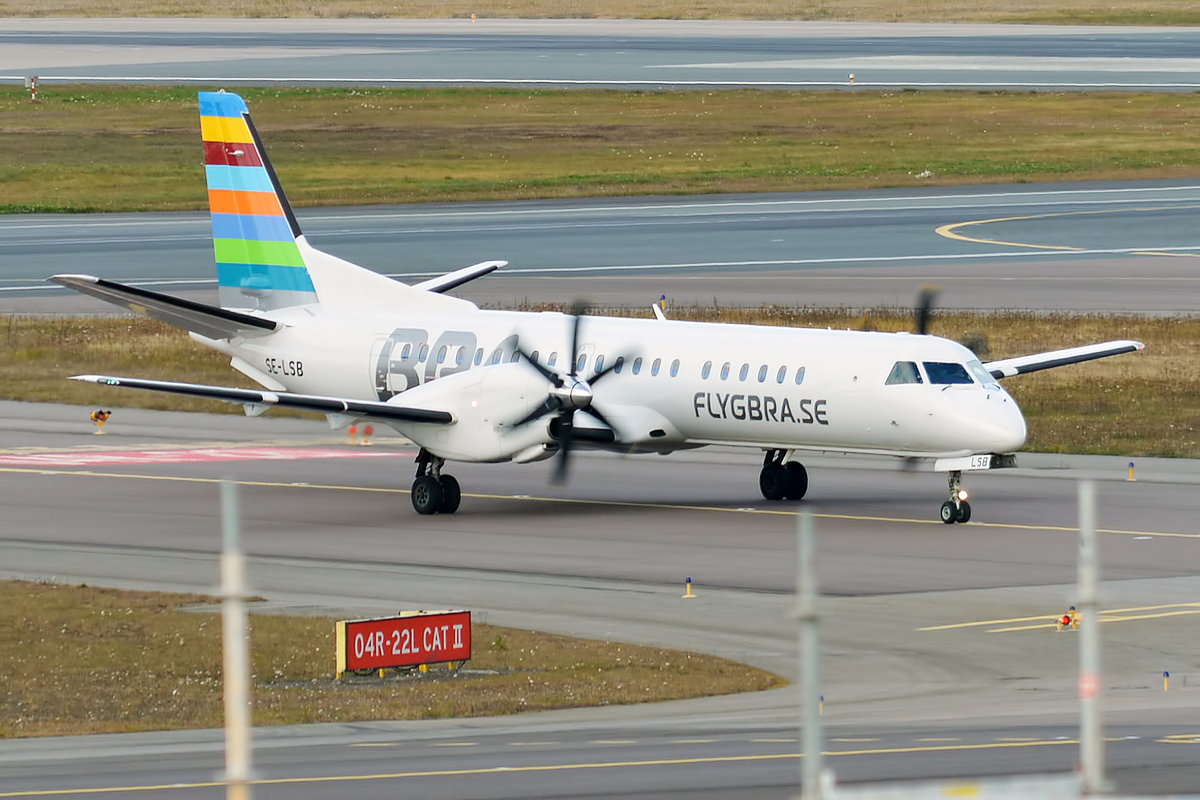 Saab 2000 de BRA (Braathens Regional Airlines) SE LSB