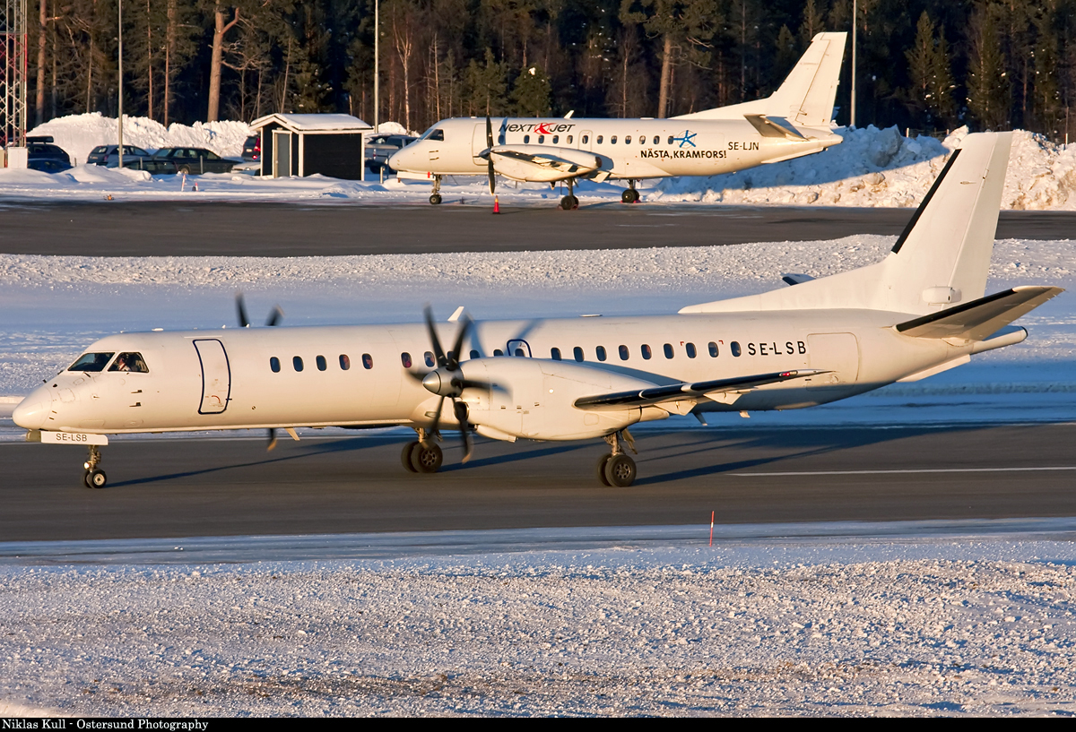 Saab 2000 de BRA SE LSB, otro ángulo