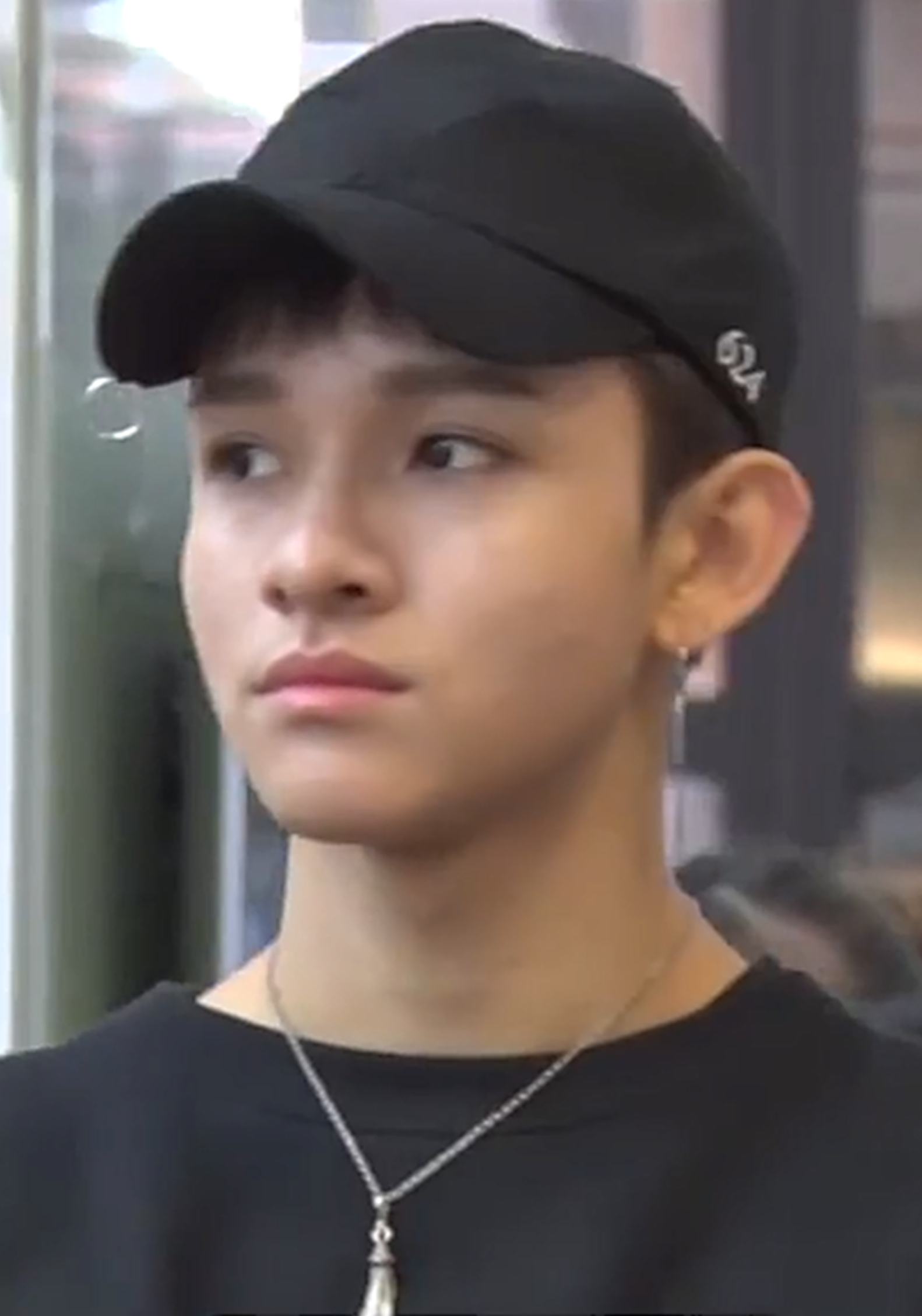 Samuel Kim à l'aéroport international de Gimpo, le 12 avril 2018 01