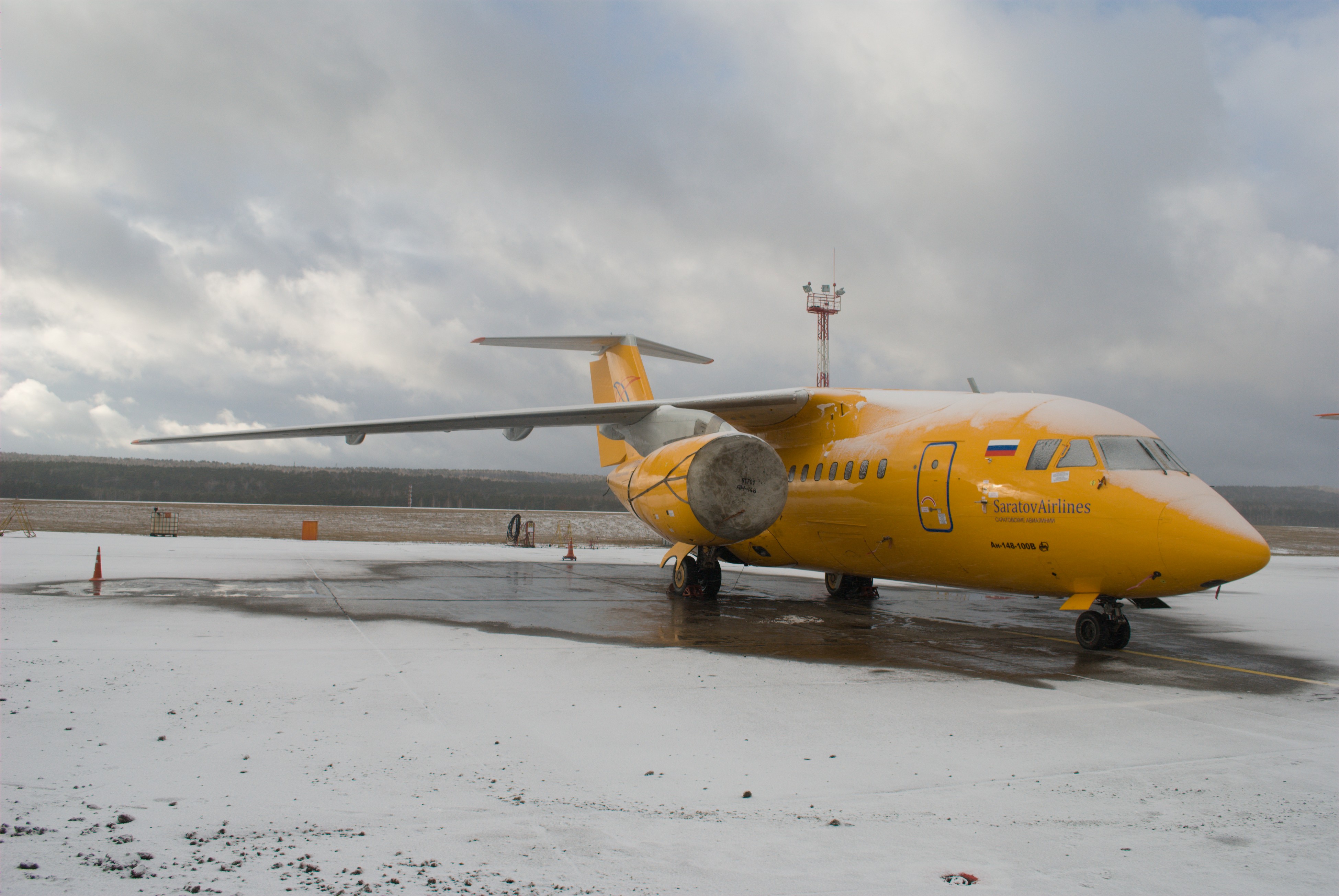 Saratov Airlines Antonov An-148 RA-61705 at Krasnoyarsk