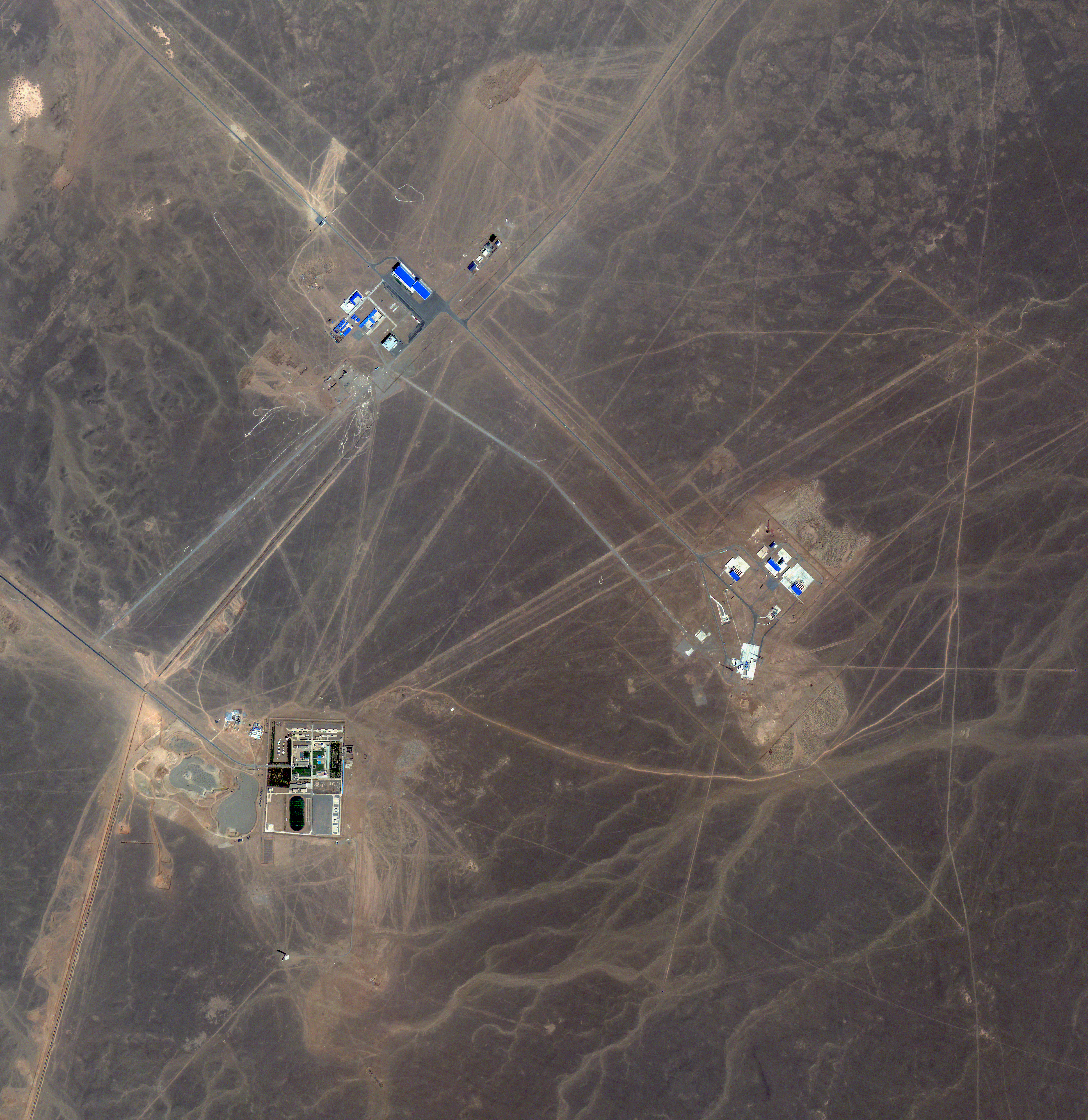 Satellite view of LandSpace's Launch Complex 96 at Jiuquan, the Zhuque-2 pad
