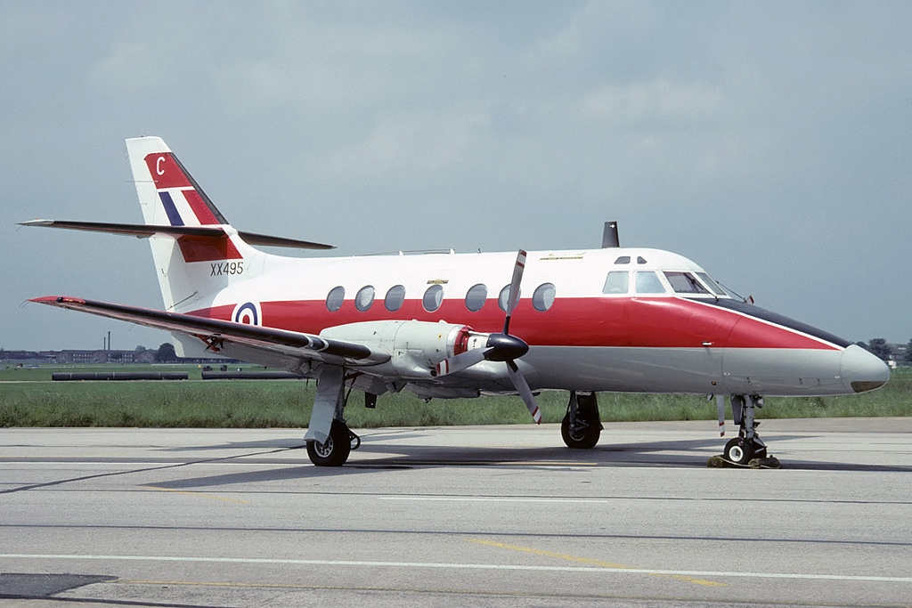 Scottish Aviation Jetstream T 1 XX495, 6 FTS, RAF Finningley