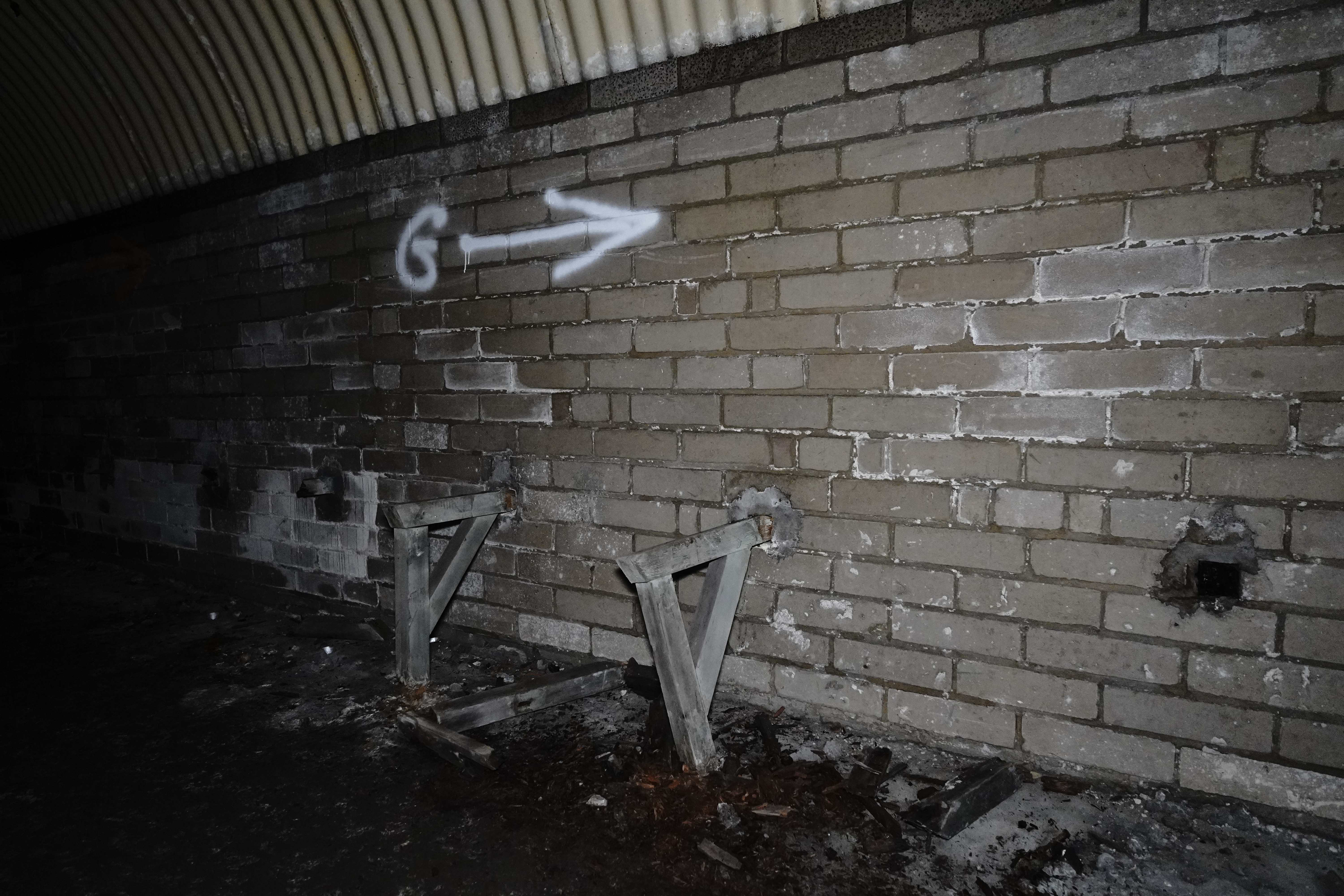 Short Brothers Tunnels - Air raid shelter benches (2)