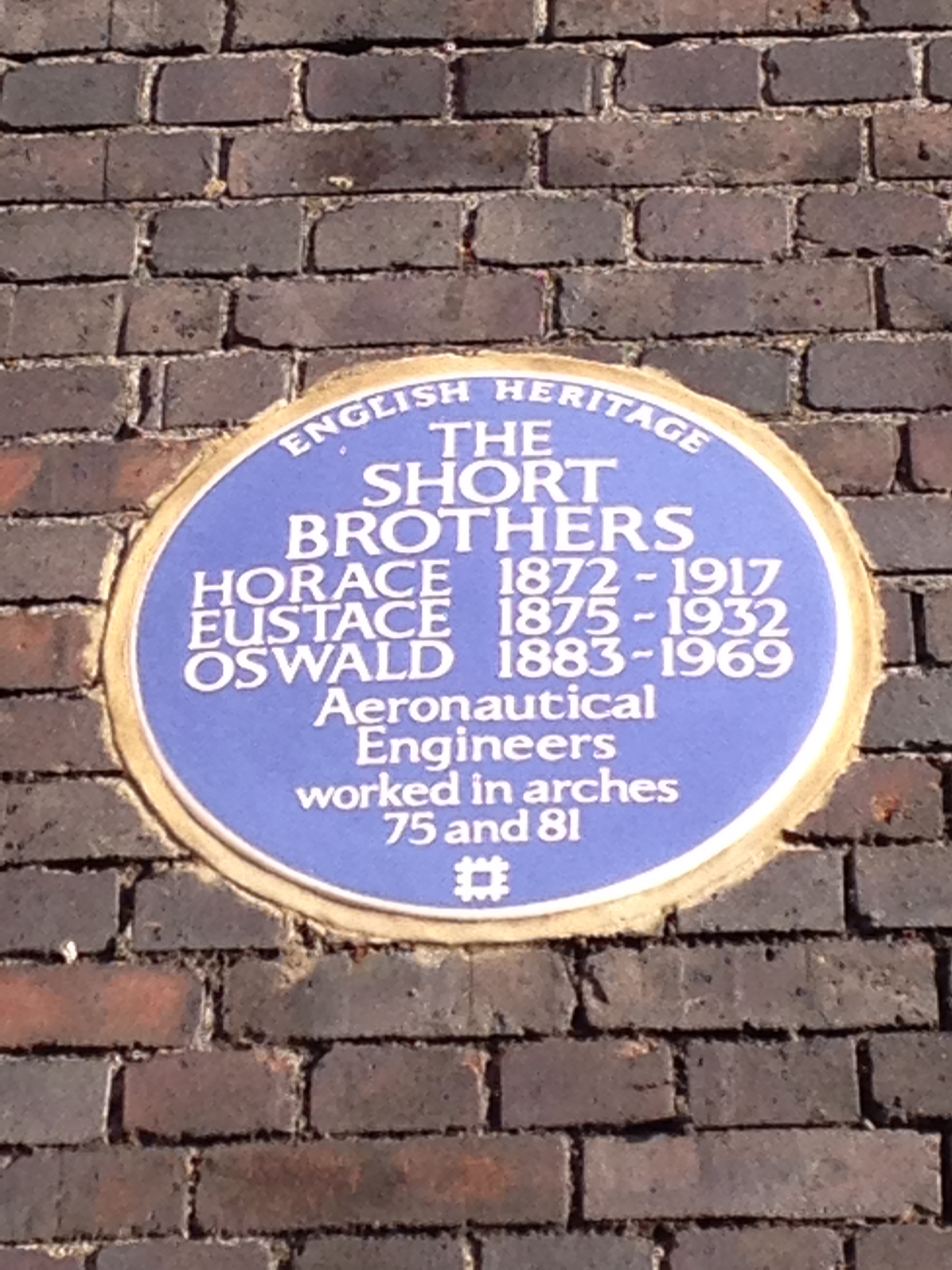 Short Brothers blue plaque