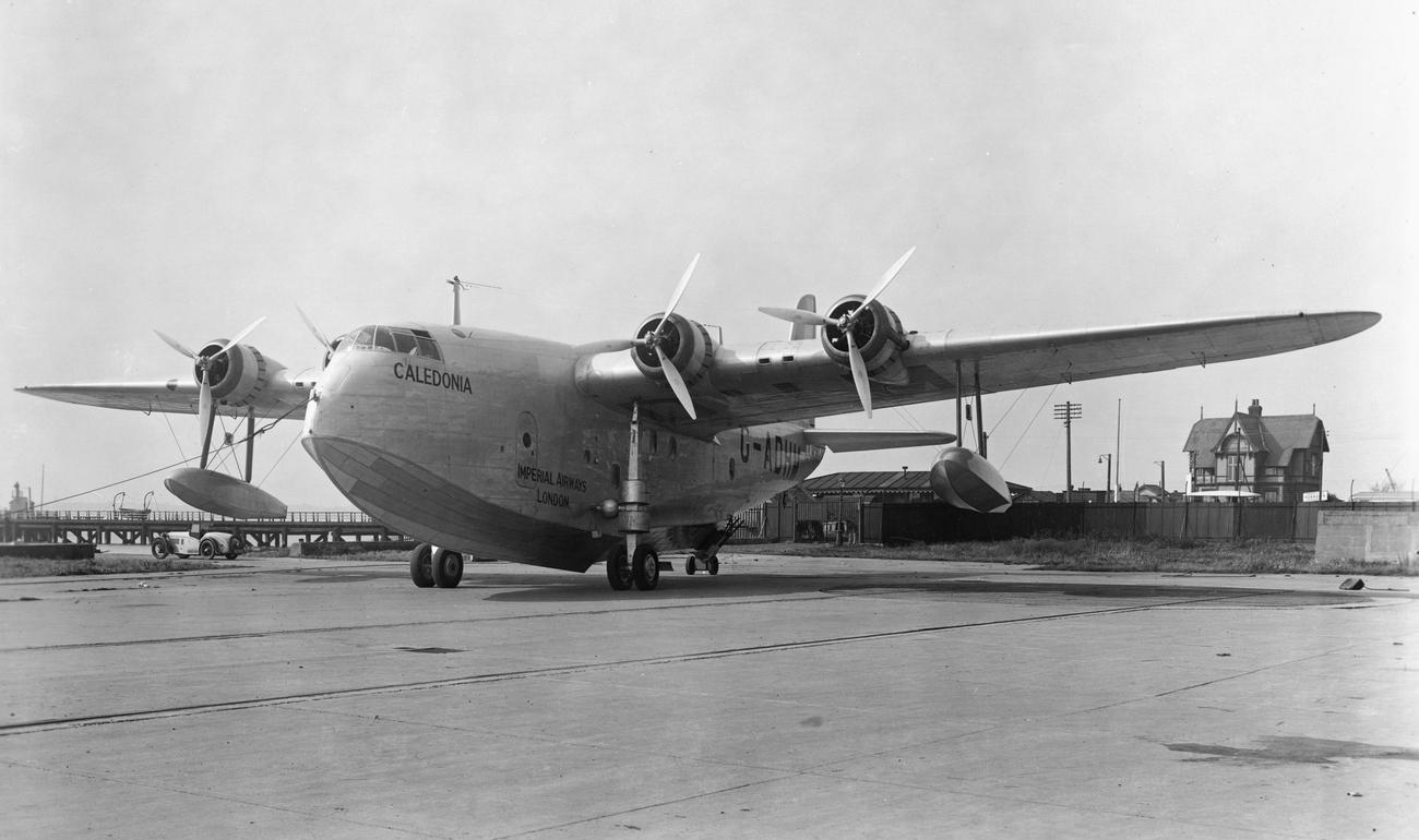 Short S 23 Empire Caledonia (G ADHM), Imperial Airways, Felixstowe, September 1936