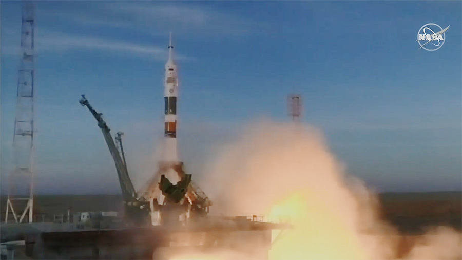 Lanzamiento de la Soyuz MS-11 hacia la ISS