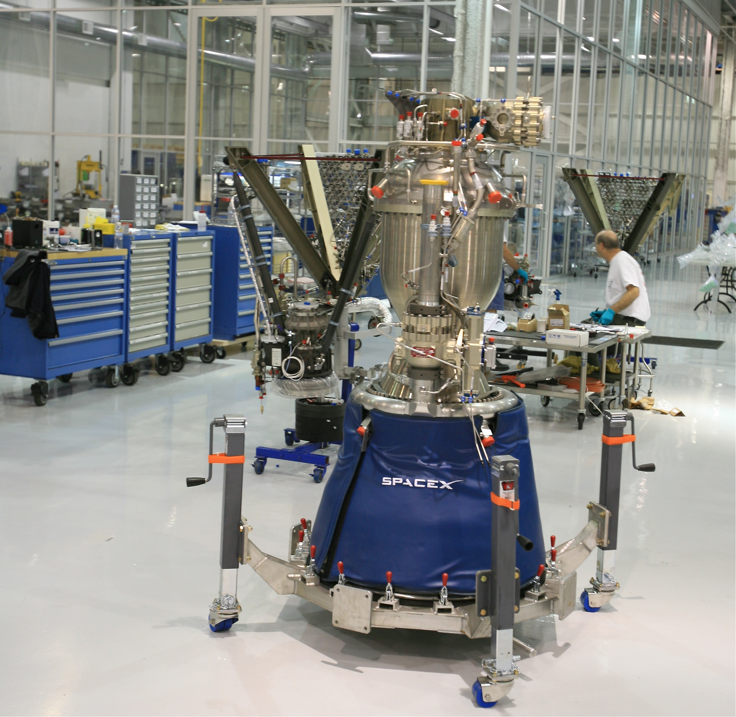 Usine SpaceX, moteur Merlin