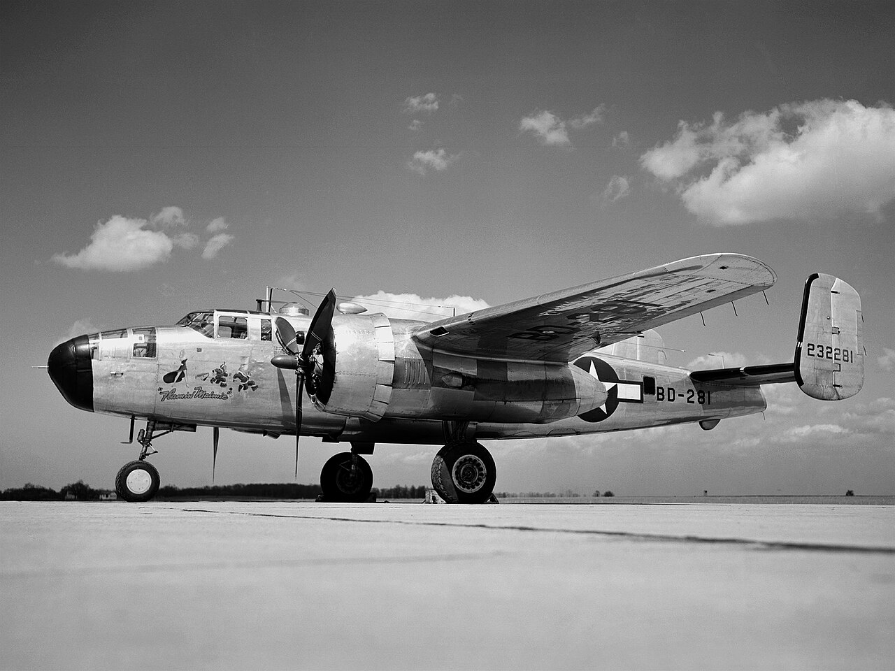 Specially Equipped Martin XB-25E Icing Research Aircraft (GRC-1947 C-19356)