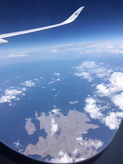 Strait of Hormuz from 35, 000 Feet