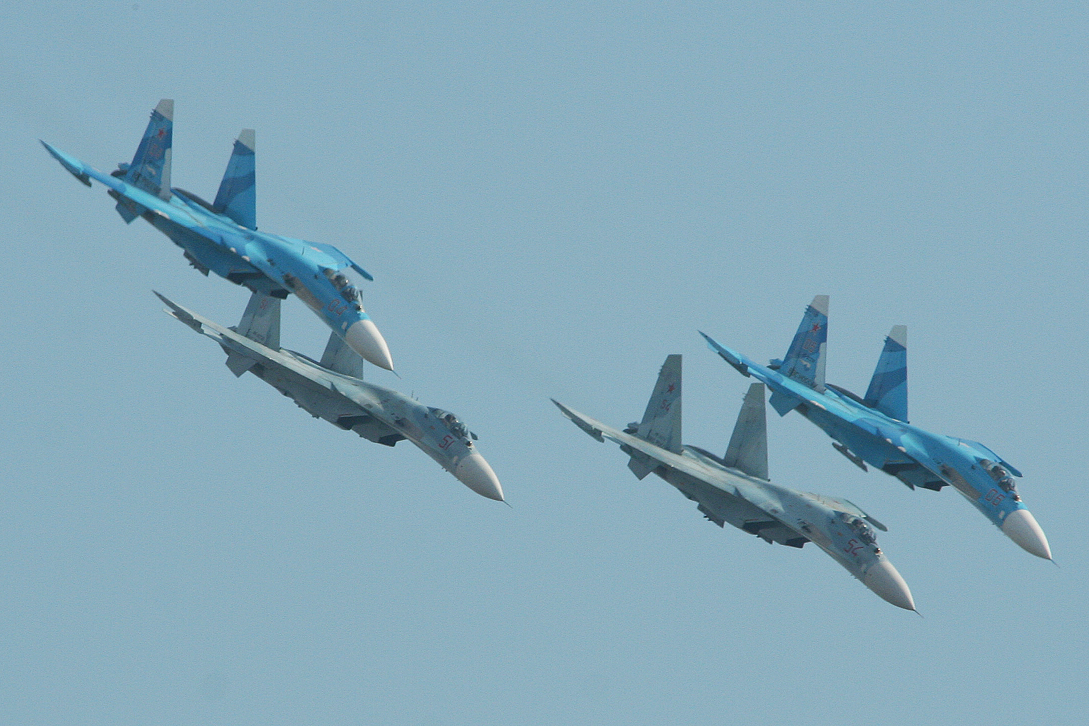 Sukhoi Su-27SM — Formação de Su-27SM Flanker - Zhukovsky 2012