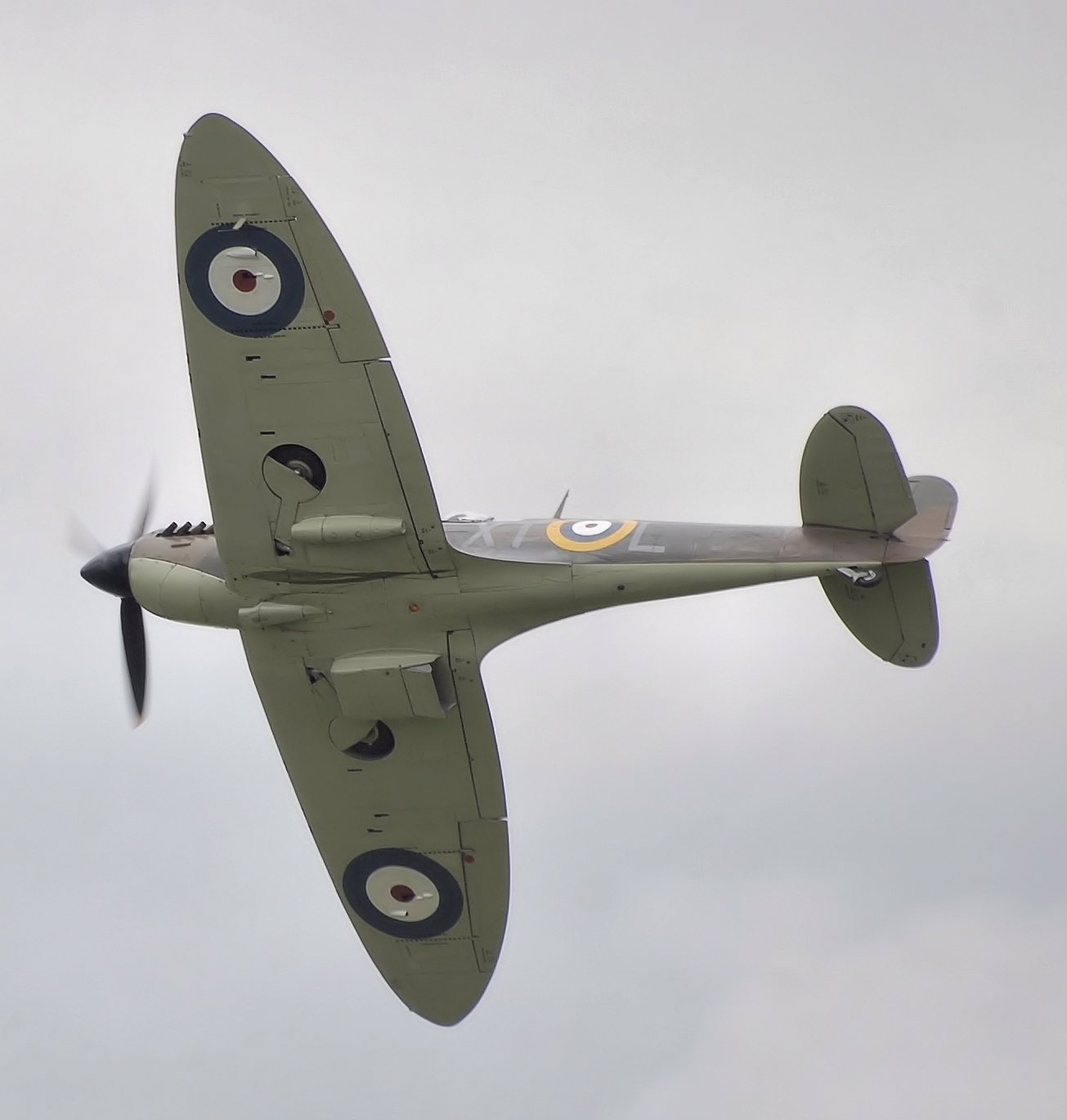 Supermarine Spitfire Mk IIa P7350 of the Battle of Britain Memorial Flight in flight