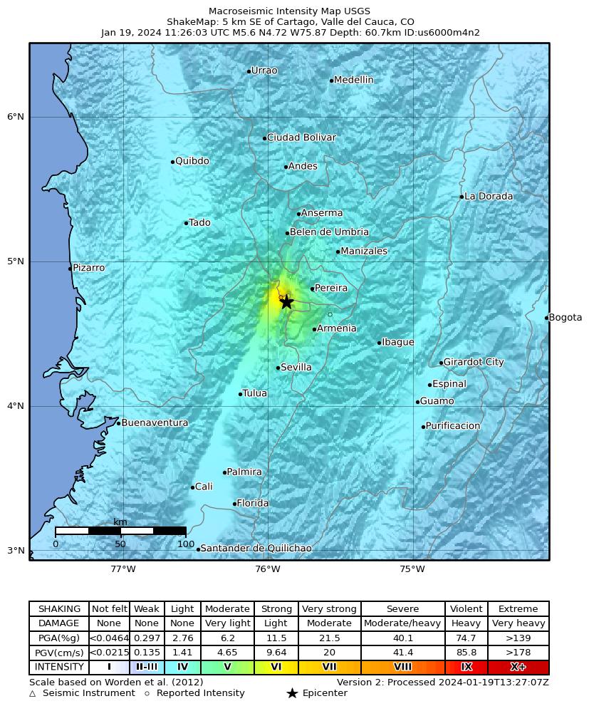 Terremoto eje cafetero 2024