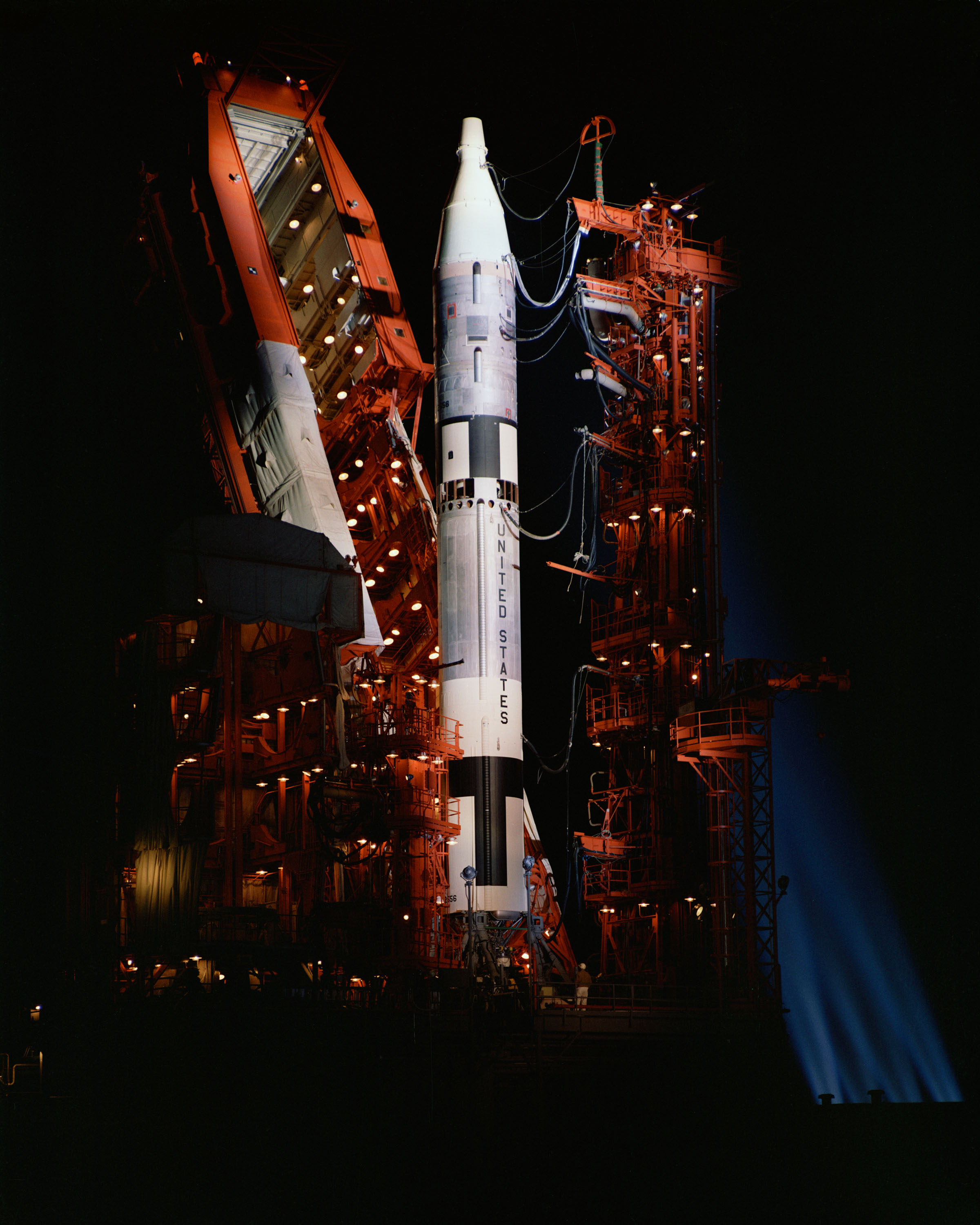 Titan II GLV en pruebas de umbilicales, plataforma LC-19