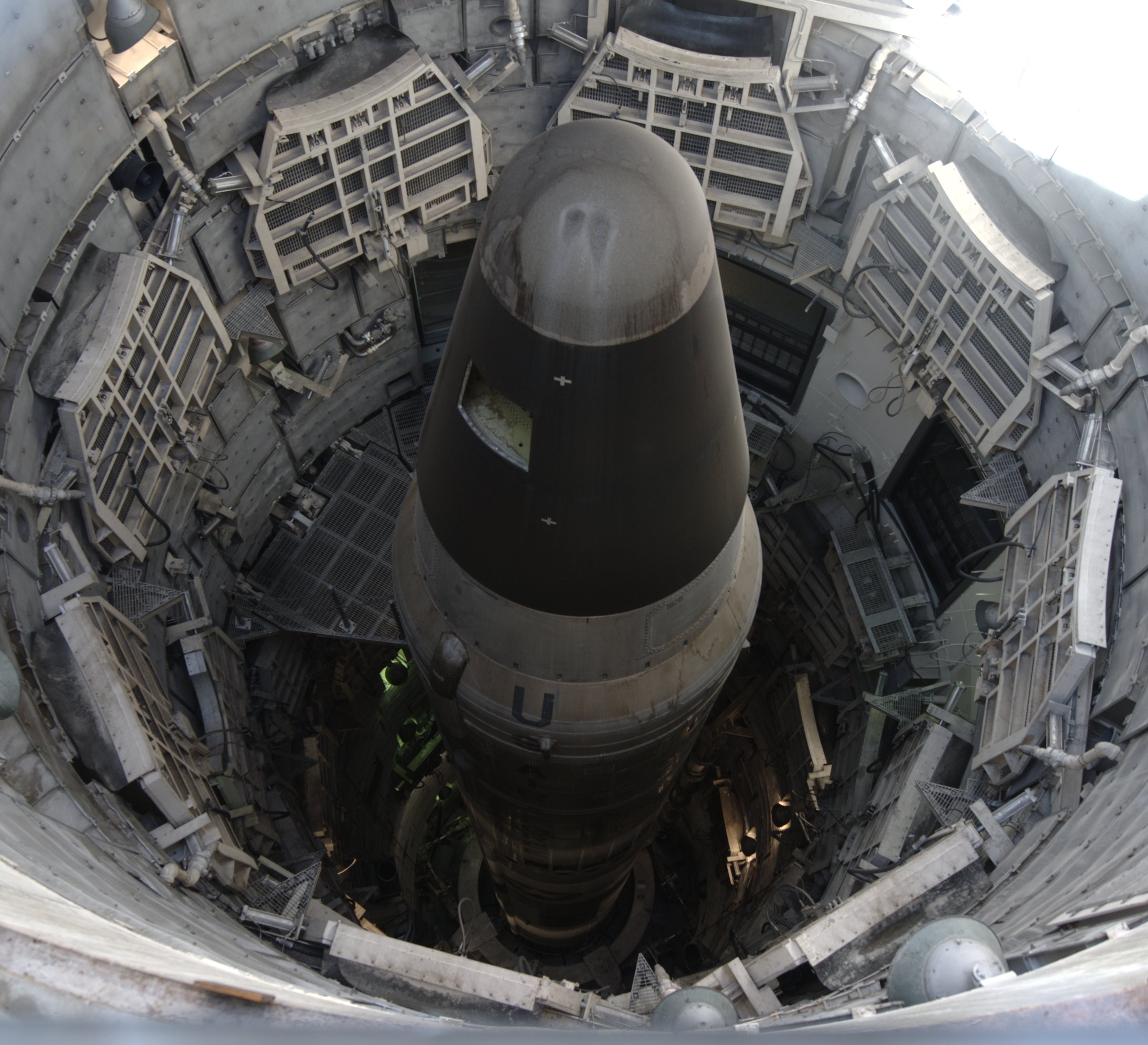 El misil Titan II visto desde arriba, Titan Missile Museum, Sahuarita, Arizona