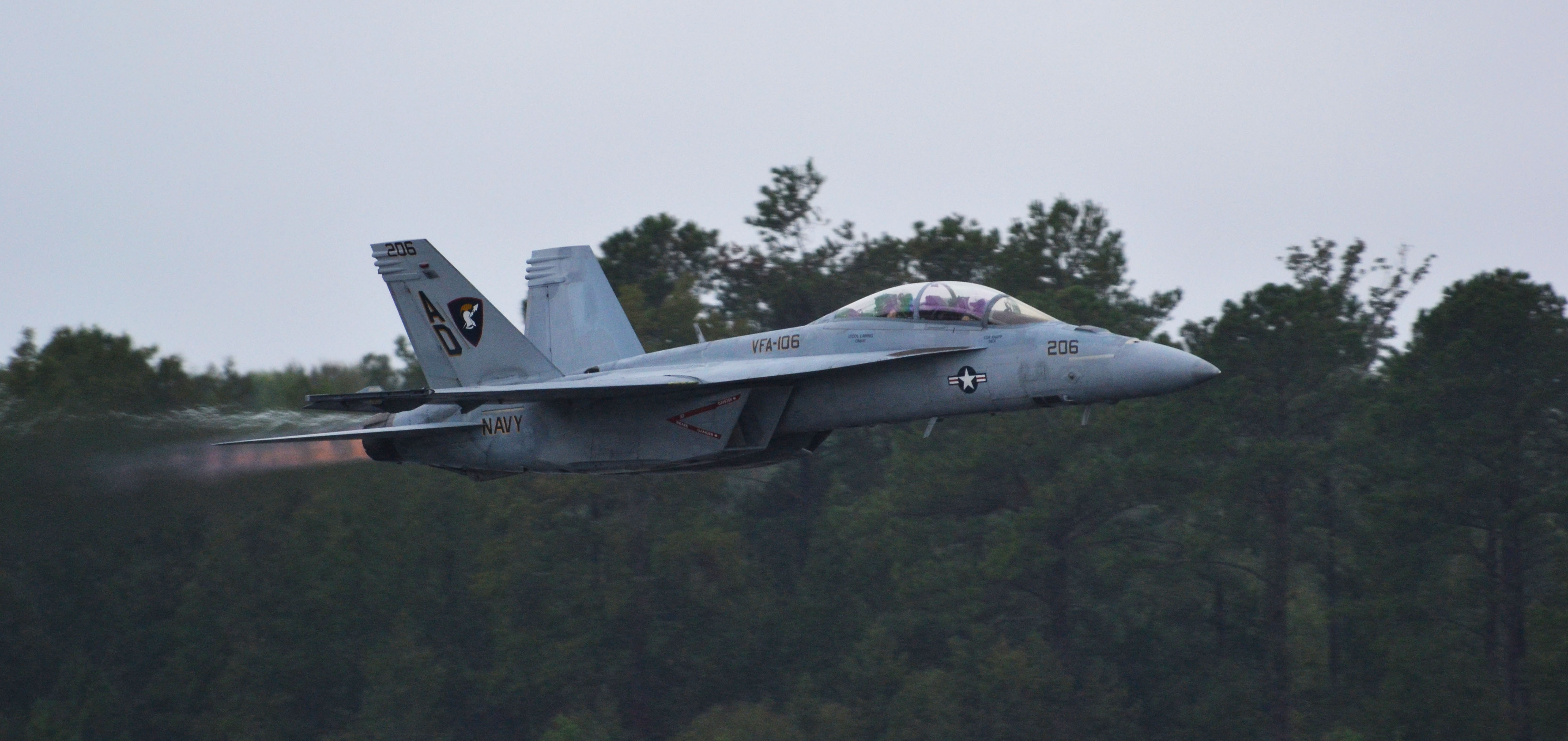U S. Navy F/A-18 Super Hornet Demo, imagen de archivo: 2011
