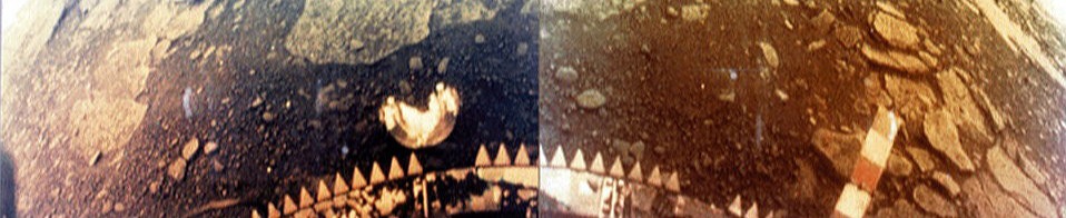 URSS Venera 13, 1982: superficie di Venere ricolorata
