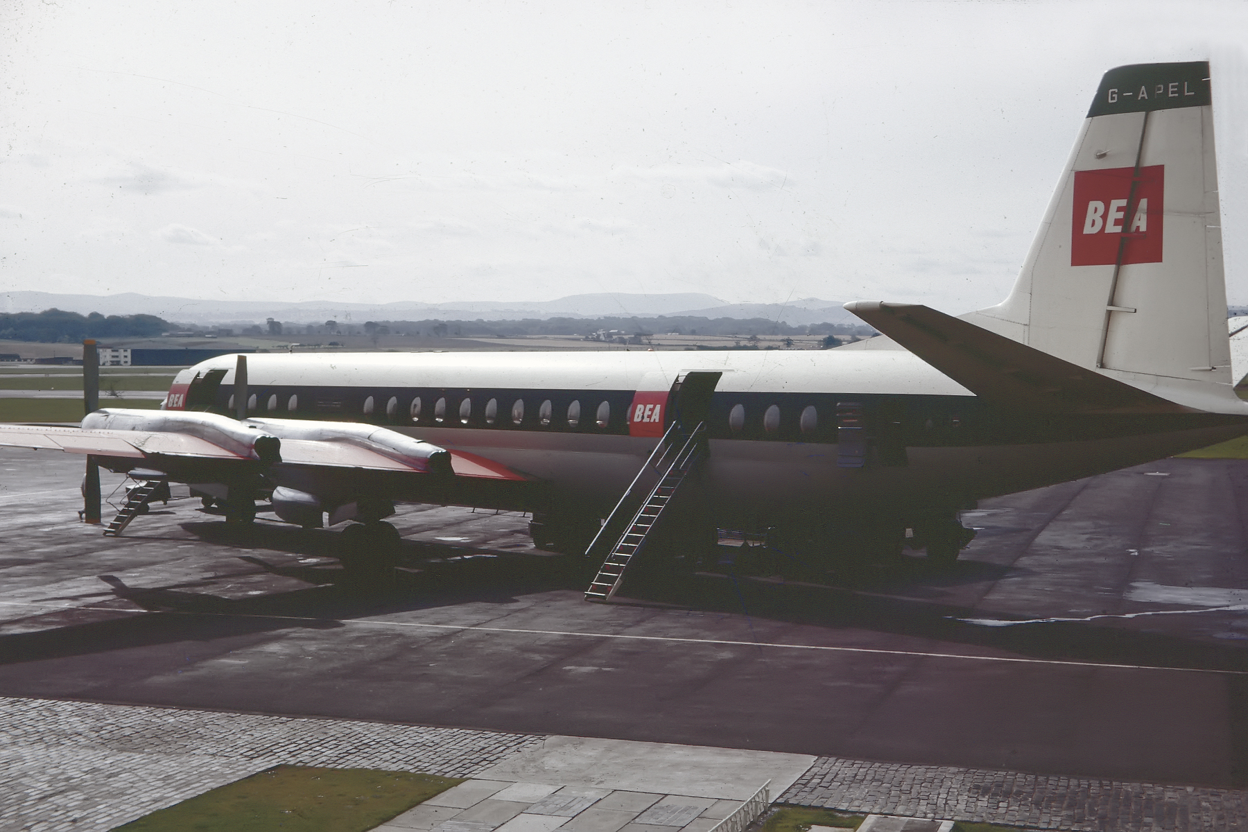 Vickers 953 Vanguard G APEL de BEA en Edimburgo, 1969