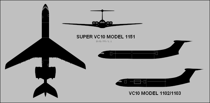 Vickers VC10 silhouette