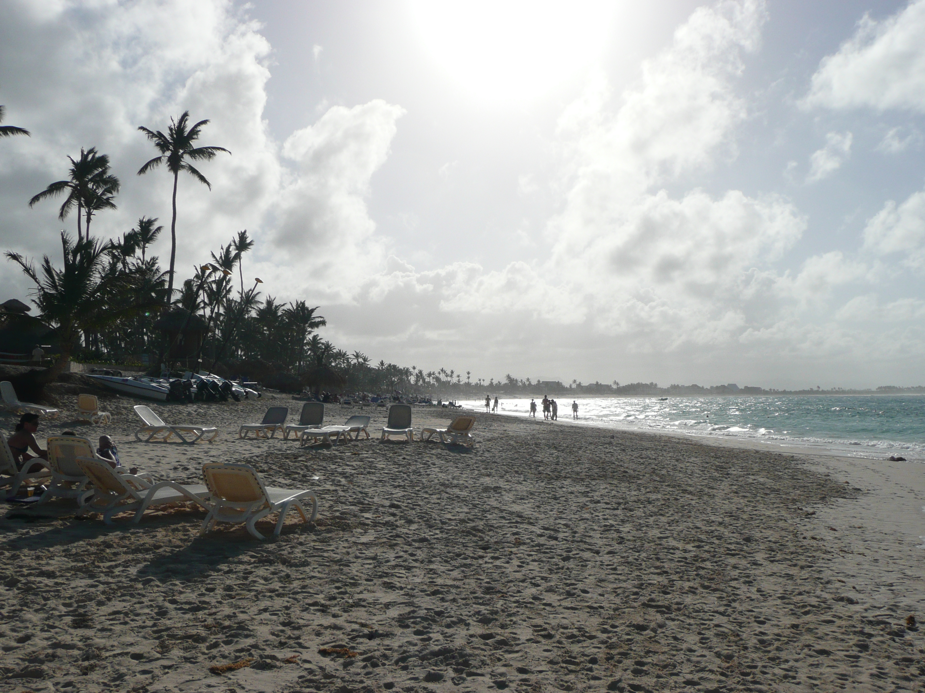 Vista verso nord lungo la costa a Punta Cana 2