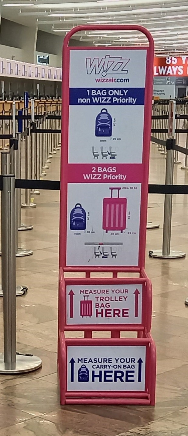 Misuratore di bagagli Wizz Air