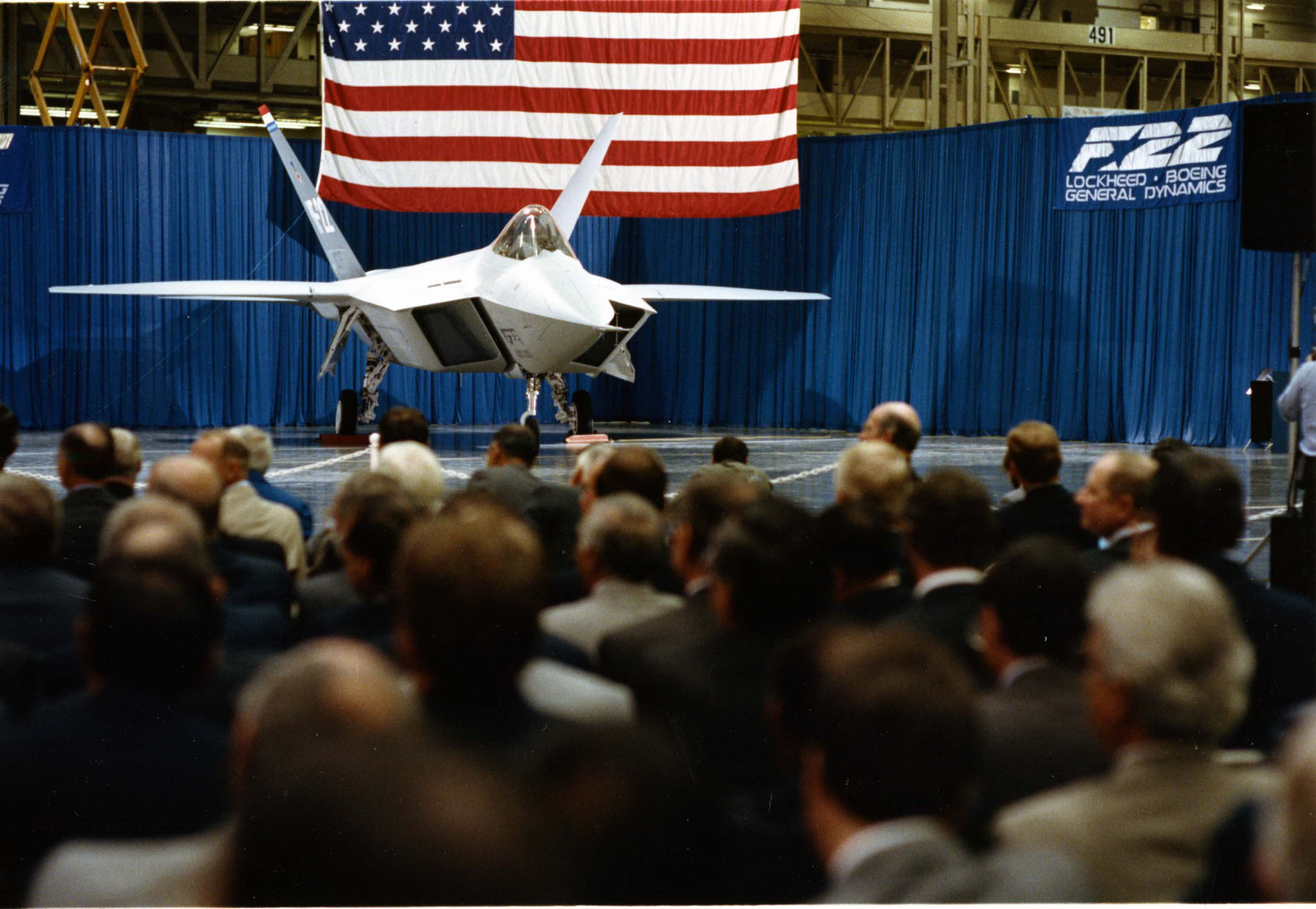 YF-22 at the rollout ceremony